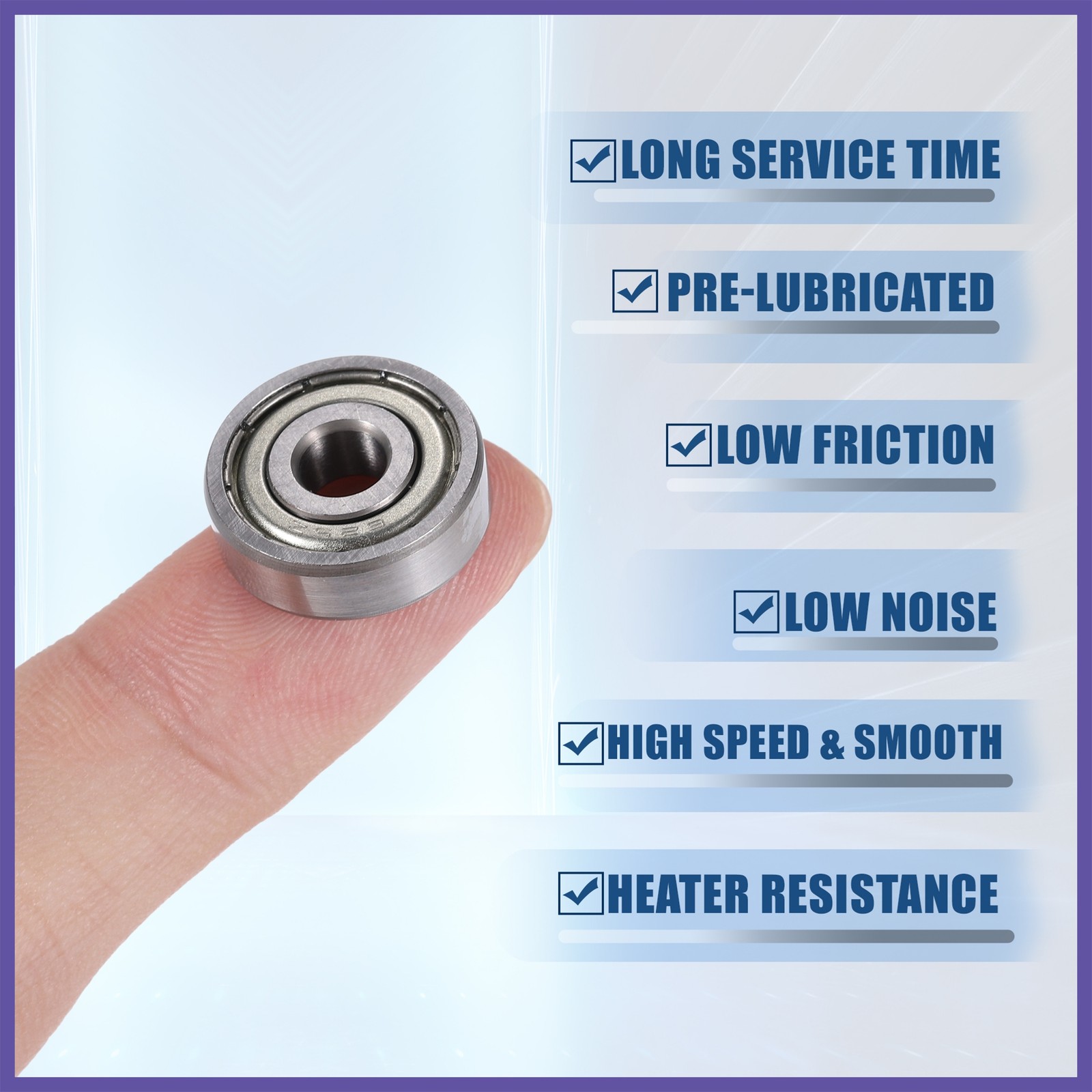 5Pcs 625ZZ 5x16x5 mm Double Metal Shield Single Row Deep Groove Ball Bearings