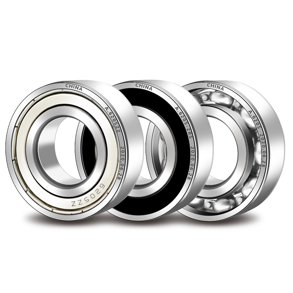 6000-6005 Ball Bearing Open or Rubber or Metal Seals (2RS / ZZ) Select Your Size