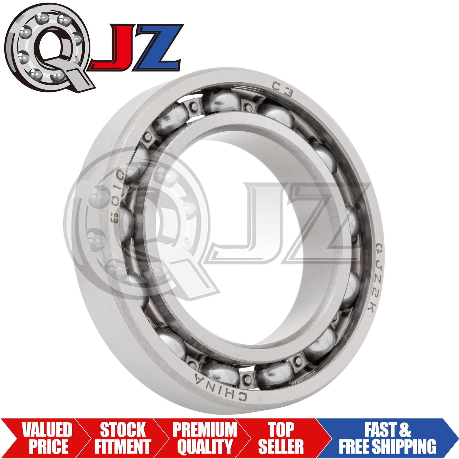 [Qty.1] 6010-OPEN Radial/Deep Groove Ball Bearing [50mm ID x 80mm OD x 16mm W]