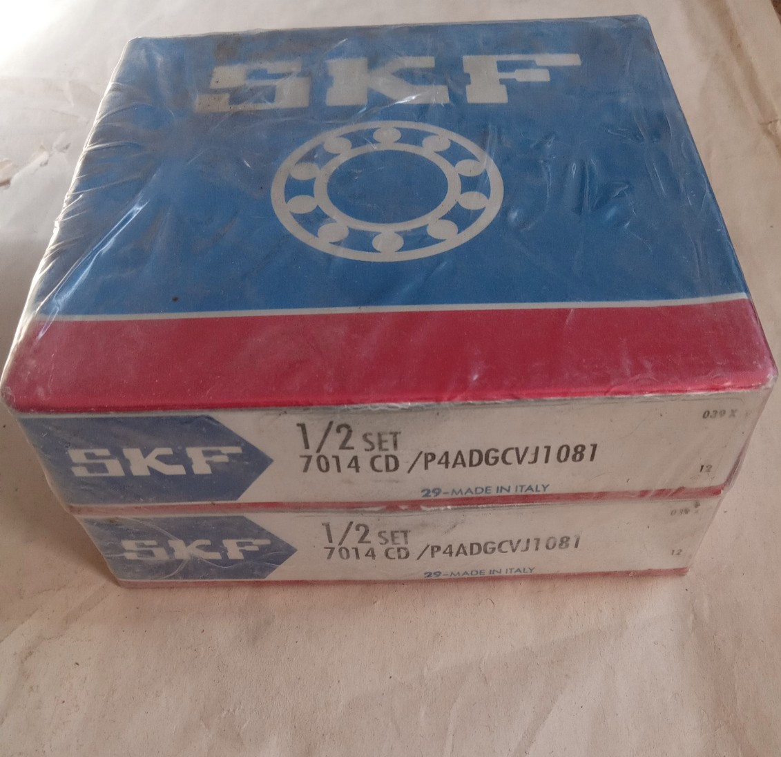 SKF 7014 CD/P4ADGCVJ1081 – Precison Bearing, Matched Set Sold as Pair.