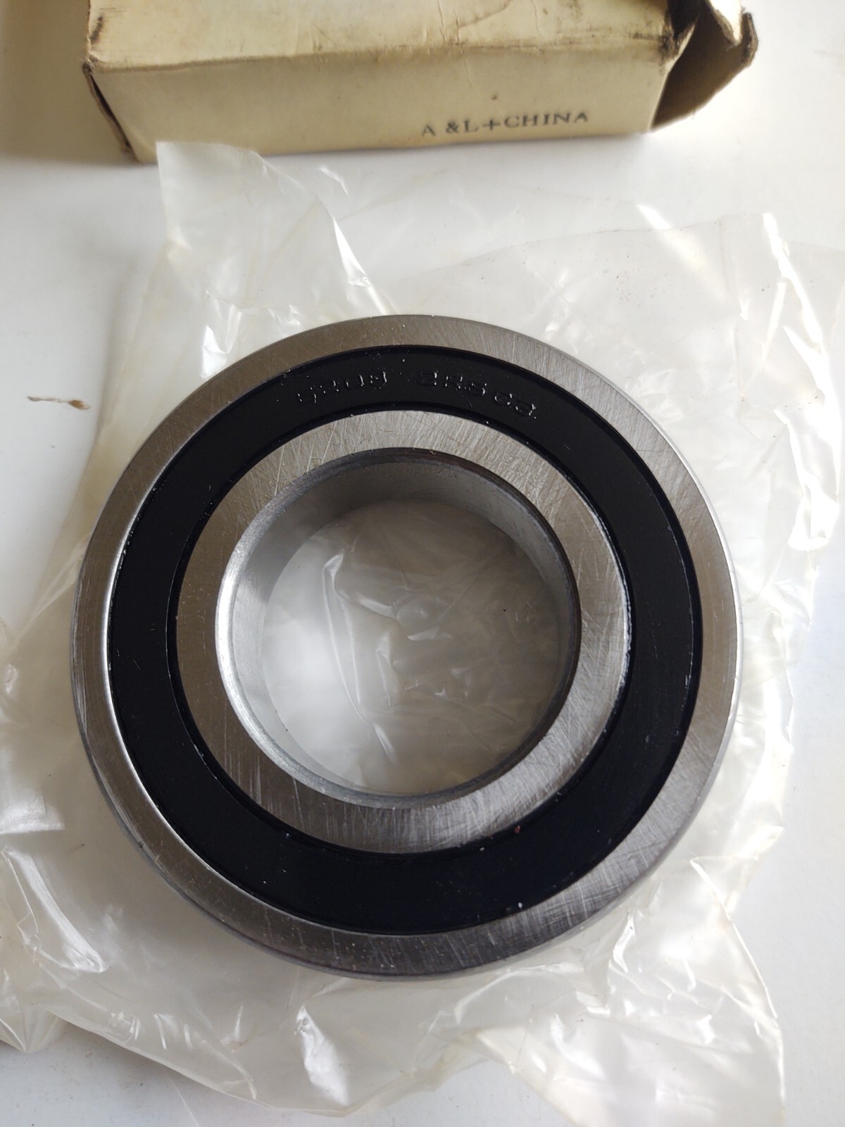 Lot of (2) A&L 6208 2RS Double Rubber Seal Ball Bearings