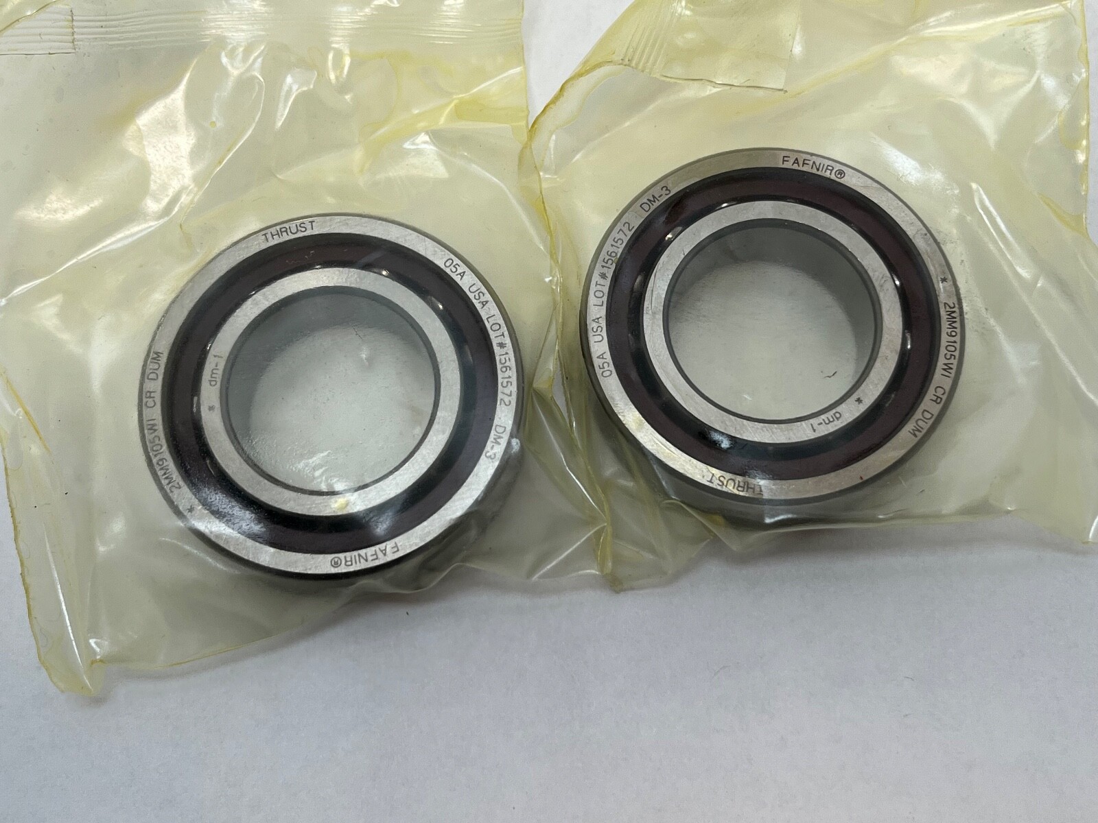 Fafnir 2MM9105WI-DUM Bearing 25x47x12 mm 7005-C 2MM-9105-WI-CR-DUM USA 2 Pcs