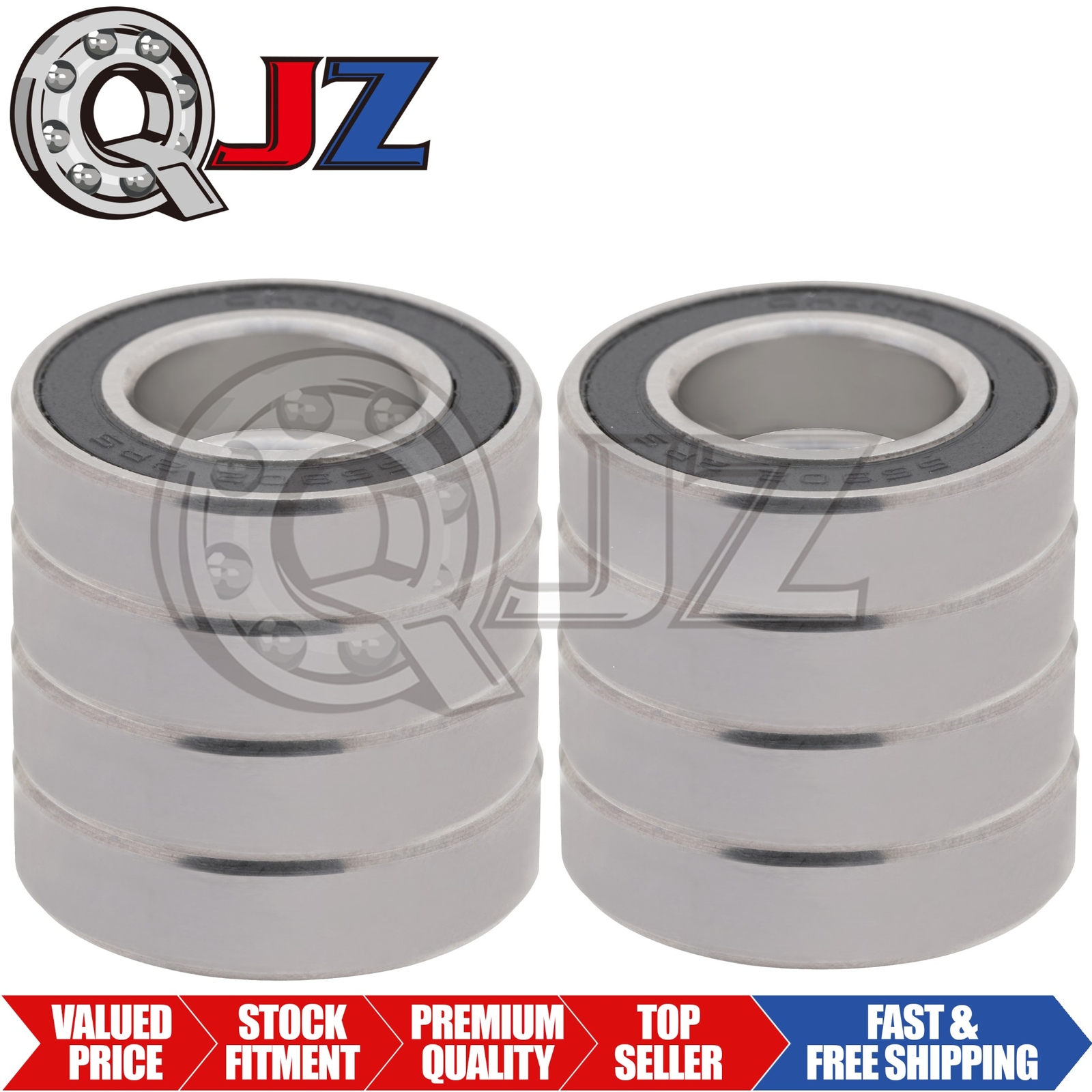 [Qty.8] S6902-2RS Stainless Deep Groove Ball Bearing [15mm ID x 28mm OD x 7mm W]