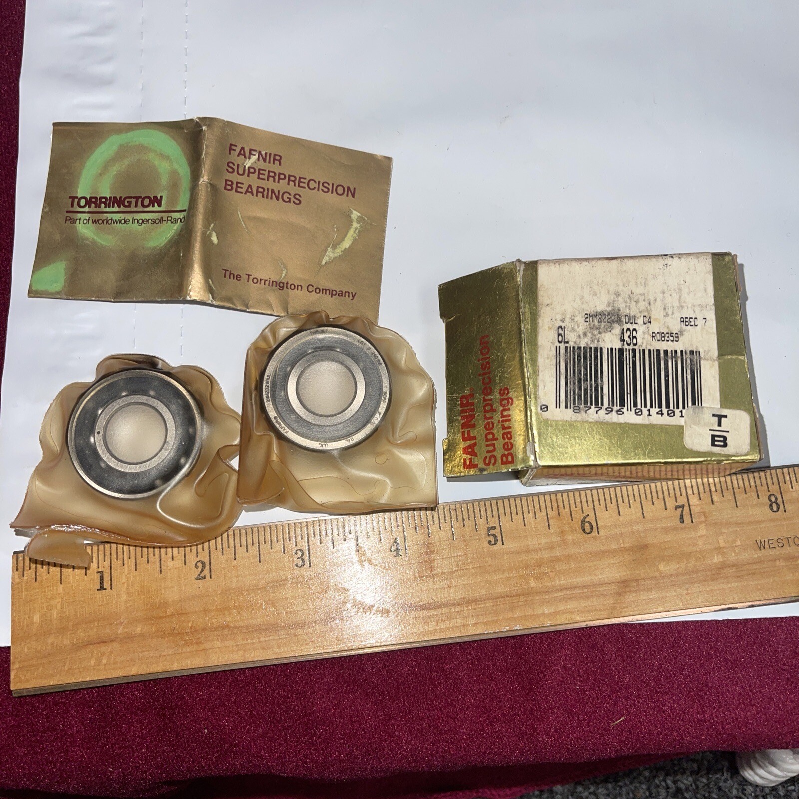 Timken 2MM202WI DUL Super Precision 2 Bearing Set 6L