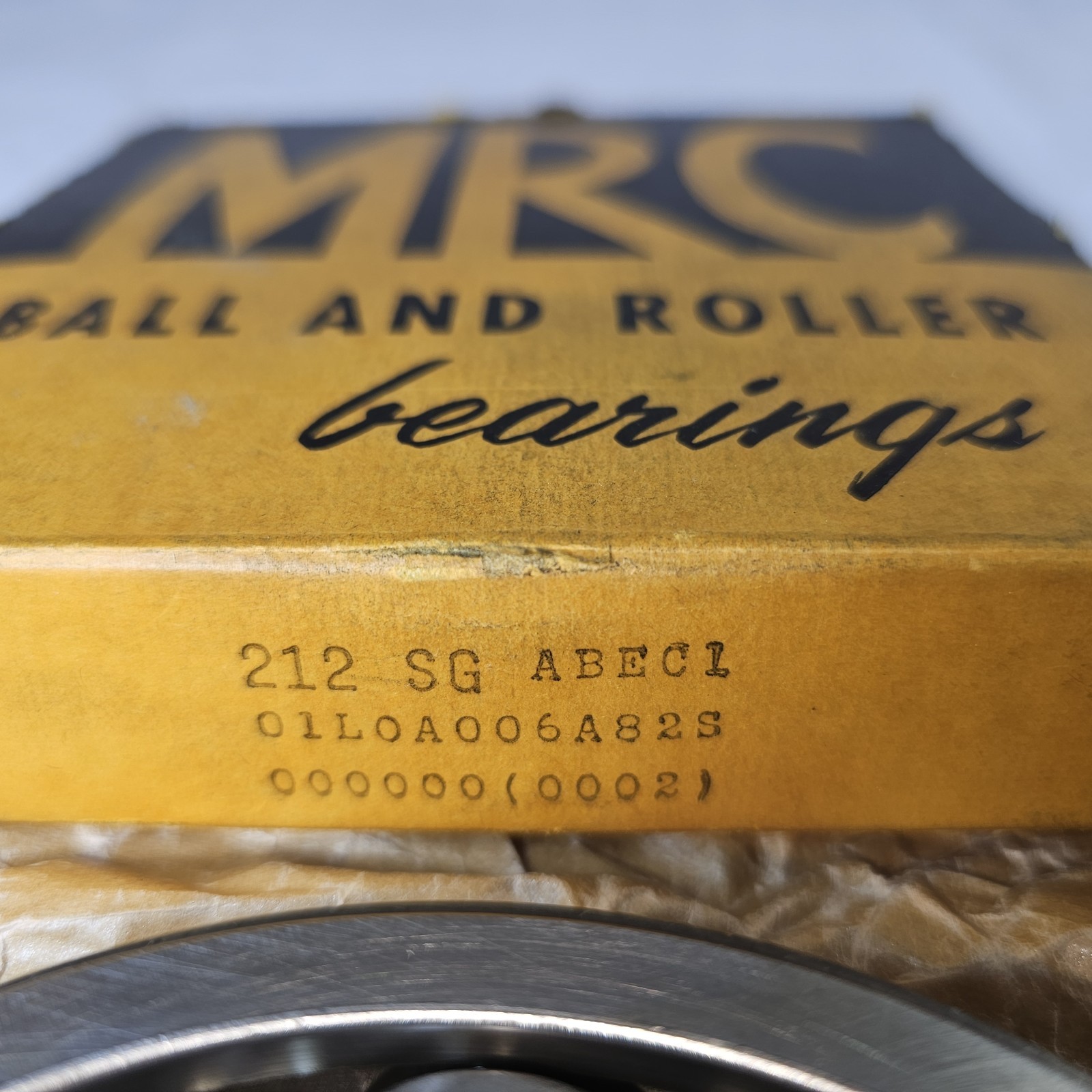 MRC 212 SG ABEC1 Single Row Ball Bearing 60mm Bore, 110mm Outside, 22mm Width