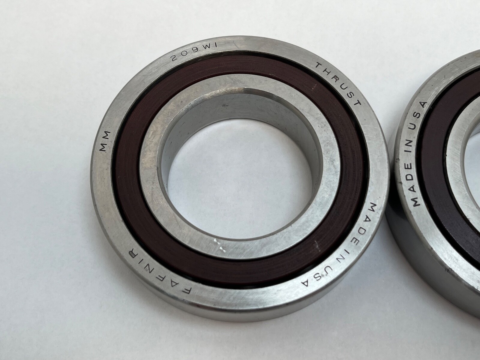 Fafnir MM209WI-DUX Bearing 45x85x19 mm 7209-B MM-209-WI-CR-DUX USA 2 Pcs