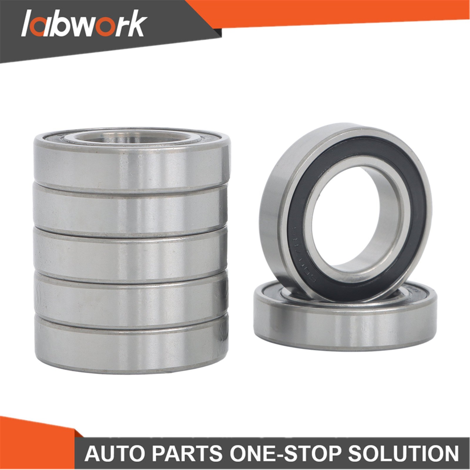 Labwork 6007-2RS Deep Groove Bearings 10pcs 35x62x14mm Rubber Sealed Set