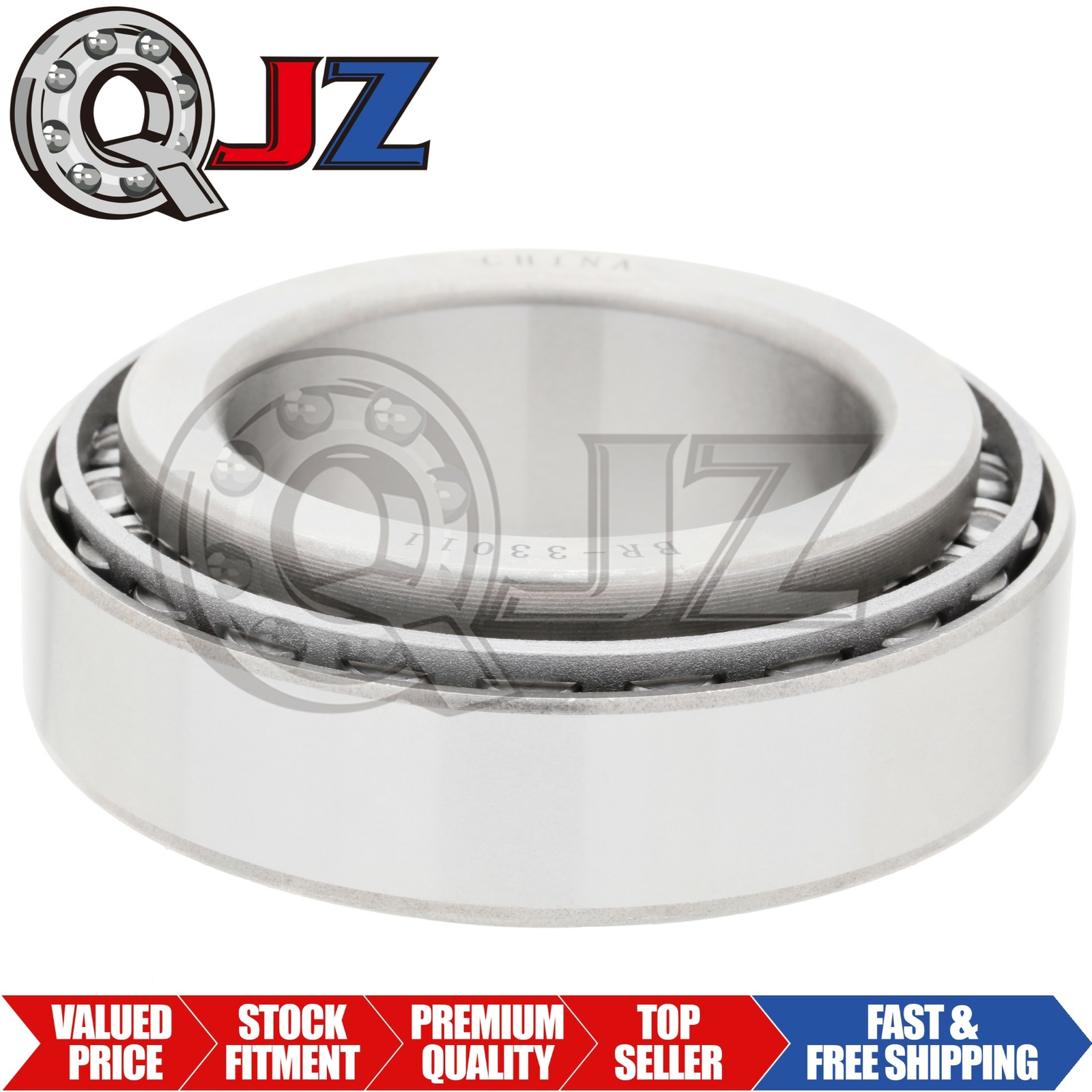 [1-Pack] QJZ 33011 Tapered Roller Bearing Set 55 mm x 90 mm x 27 mm (IDxODxW)