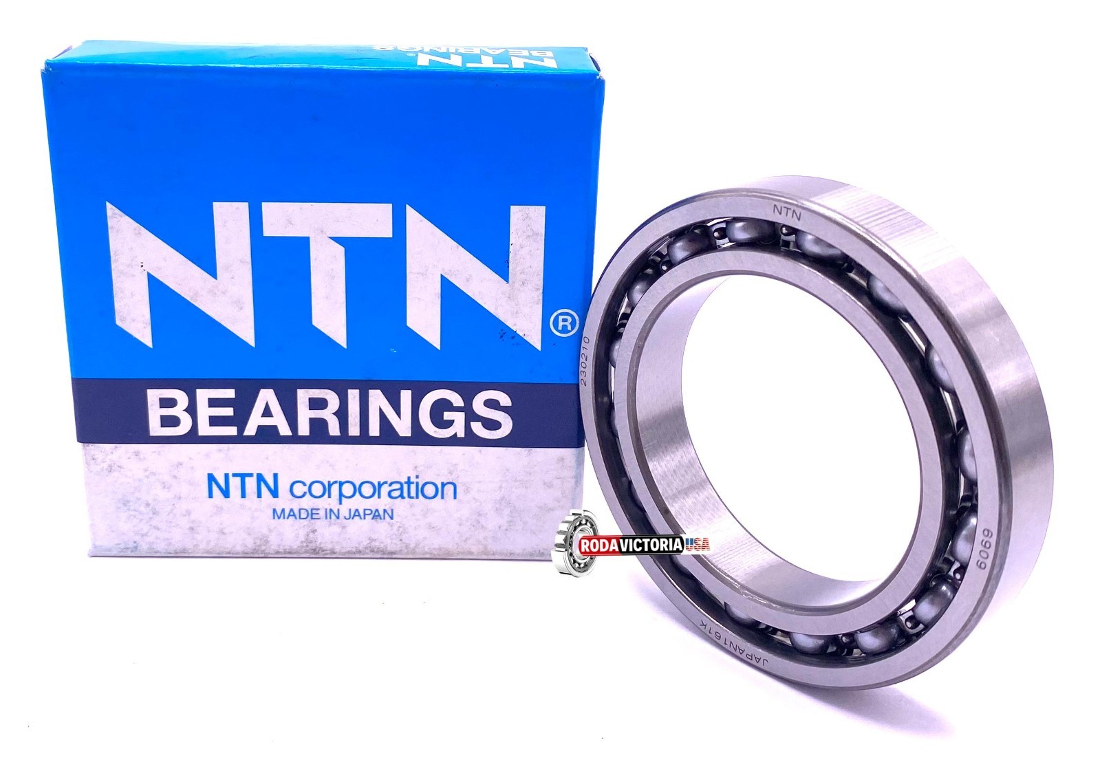 NTN Japan 6909 Deep Groove Ball Bearing, Open Type, No Seals 61909 45x68x12 mm