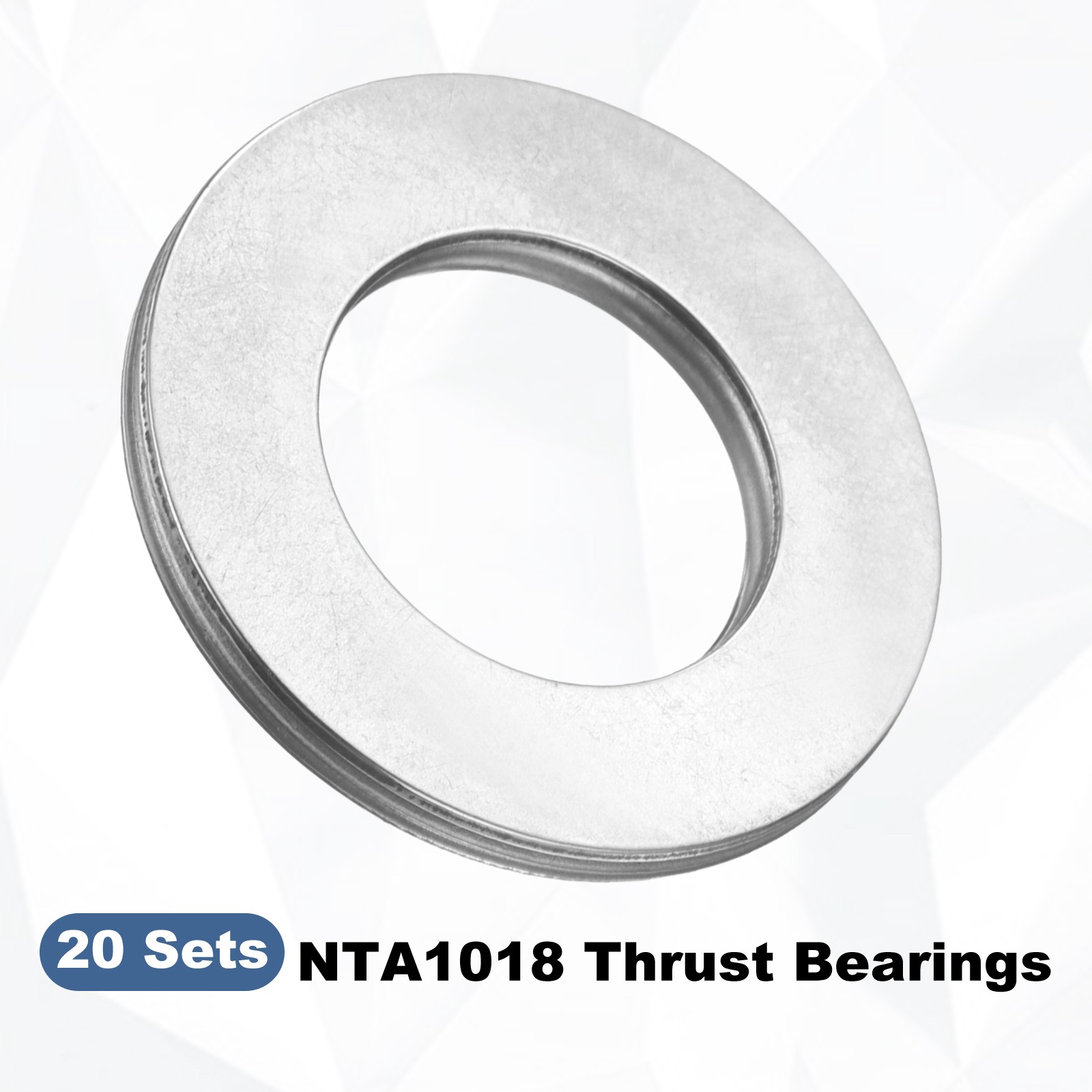 10pcs NTA1018 Needle Roller Thrust Bearings with Washers 5/8″x1-1/8″x1/8″