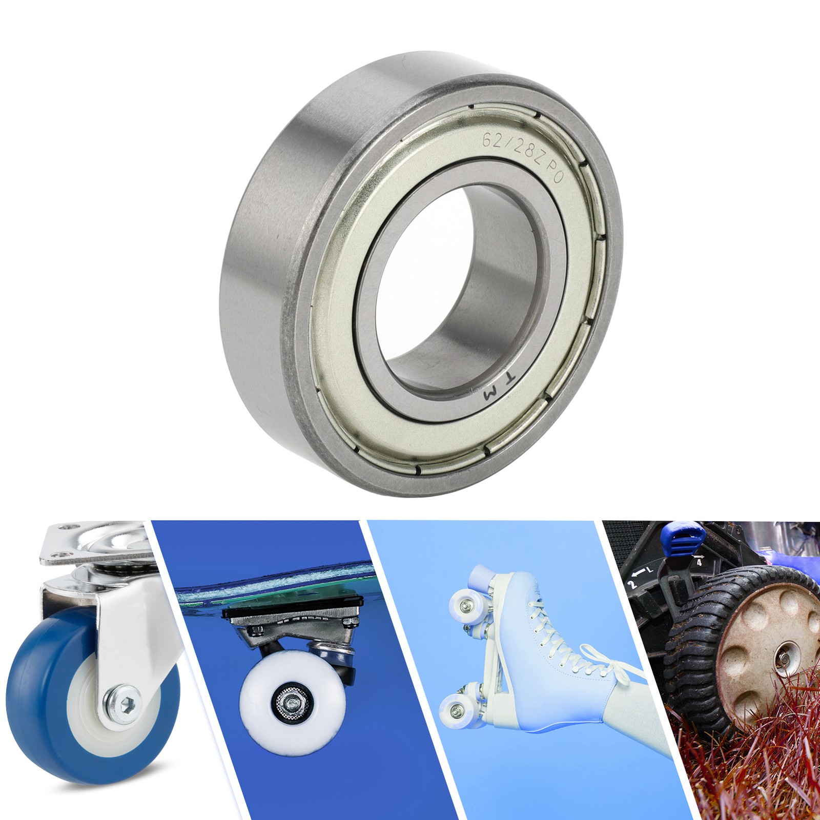 62/28ZZ Deep Groove Ball Bearings 28x58x16mm 1 Pc Scooter Skateboard Wheel