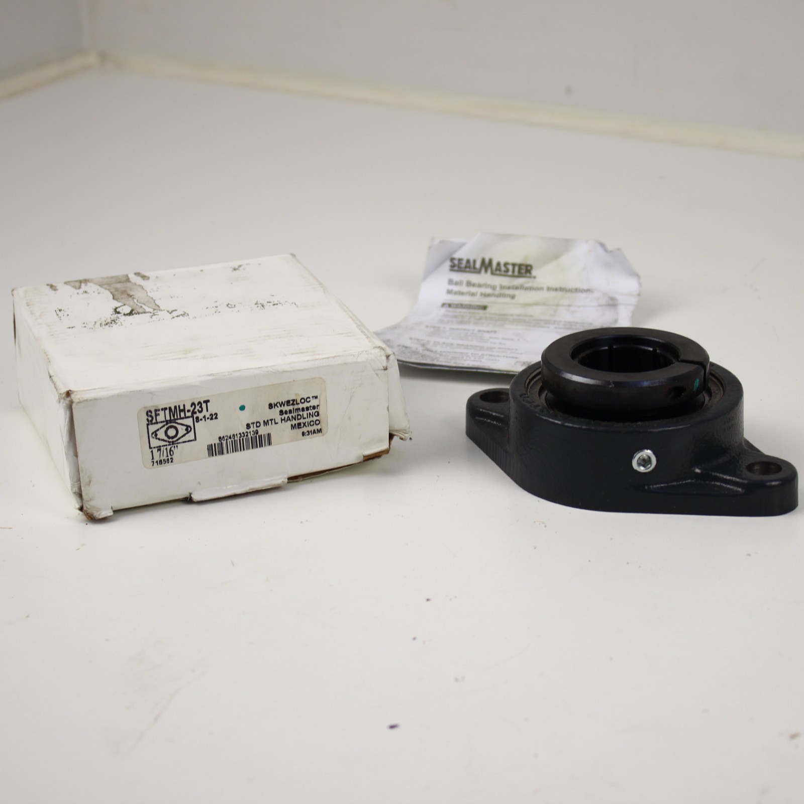 SEALMASTER SFTMH-23T Flange-Mount Ball Bearing Unit 1 7/16″ Bore