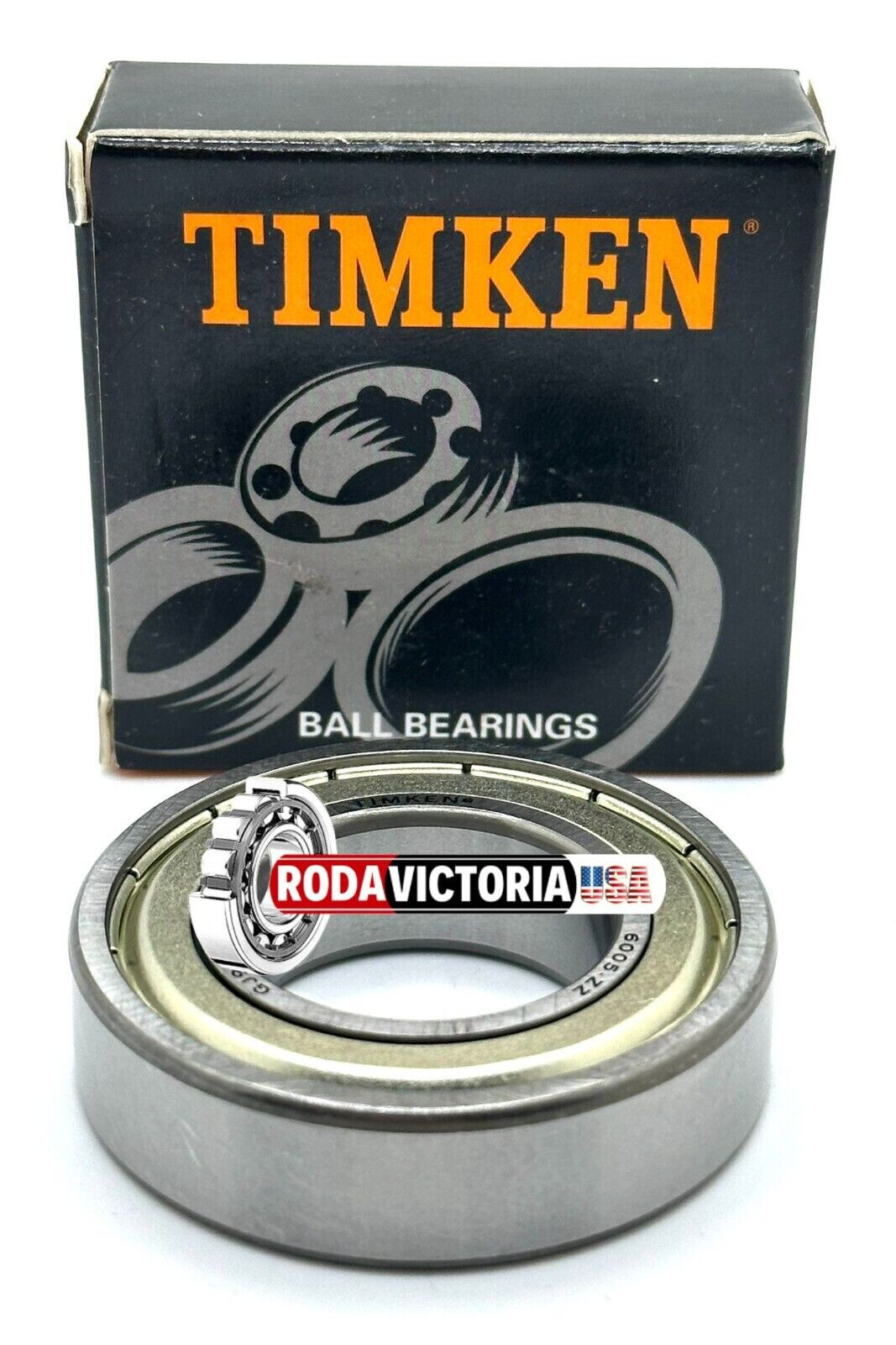 TIMKEN 6005 ZZ C3 DEEP GROOVE BALL BEARING, METAL SHIELDED 25x47x12mm