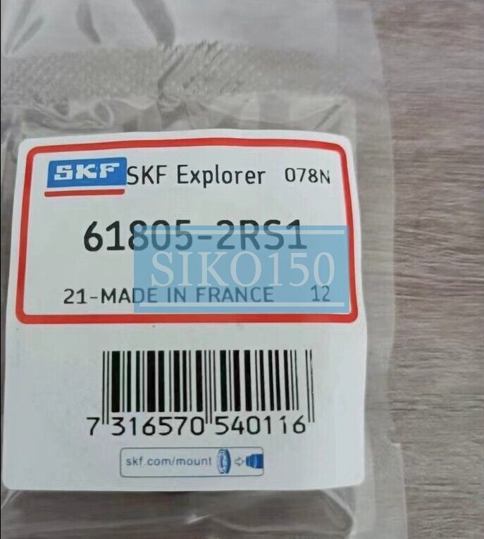 1PC SKF 61805-2RS1 Deep Groove Ball Bearing #SK