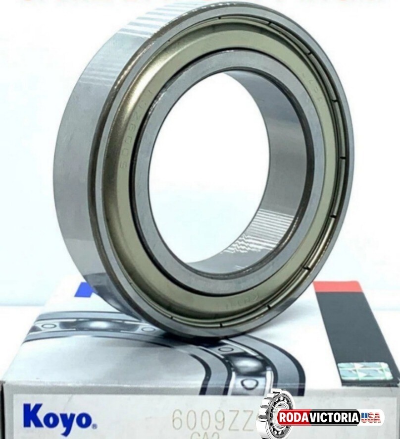 KOYO Japan 6009 ZZ CM Deep Groove Ball Bearing, Metal Shielded 45x75x16 mm