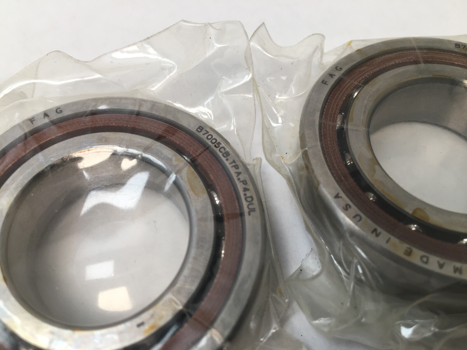FAG B7005CB.TPA.P4.DUL Bearing 25x47x12 mm B7005CB-TPA-P4-DUL ABEC7 USA Set