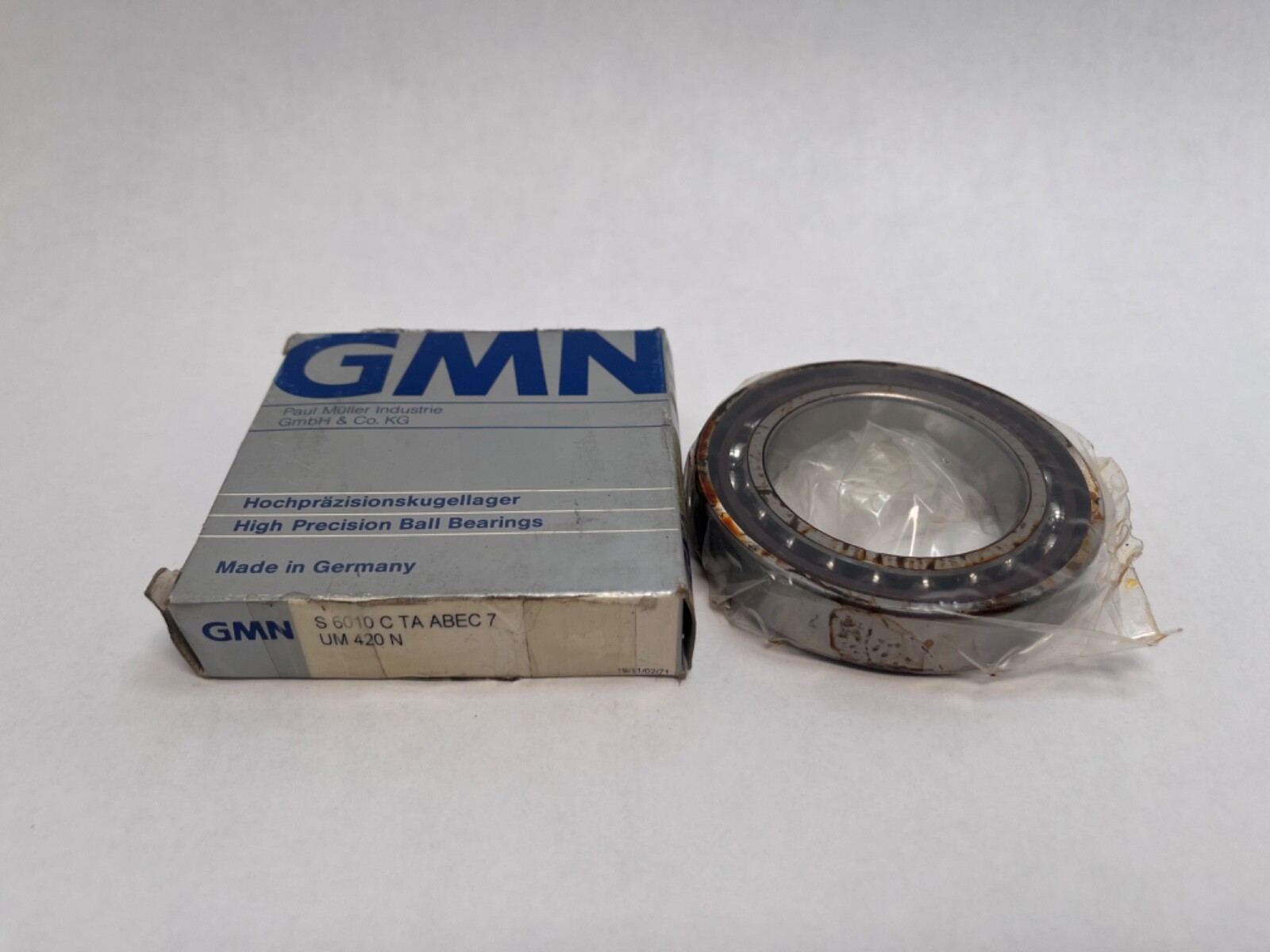 GMN S6010CTAA7UM Bearing 50x80x16 mm 7010C S-6010-C-TA-ABEC7-UM Germany