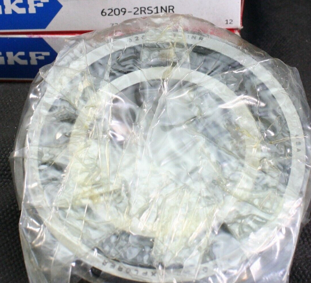 One (1) SKF 6209 2RS1NR Deep Groove Bearing 45 MM ID USA NEW