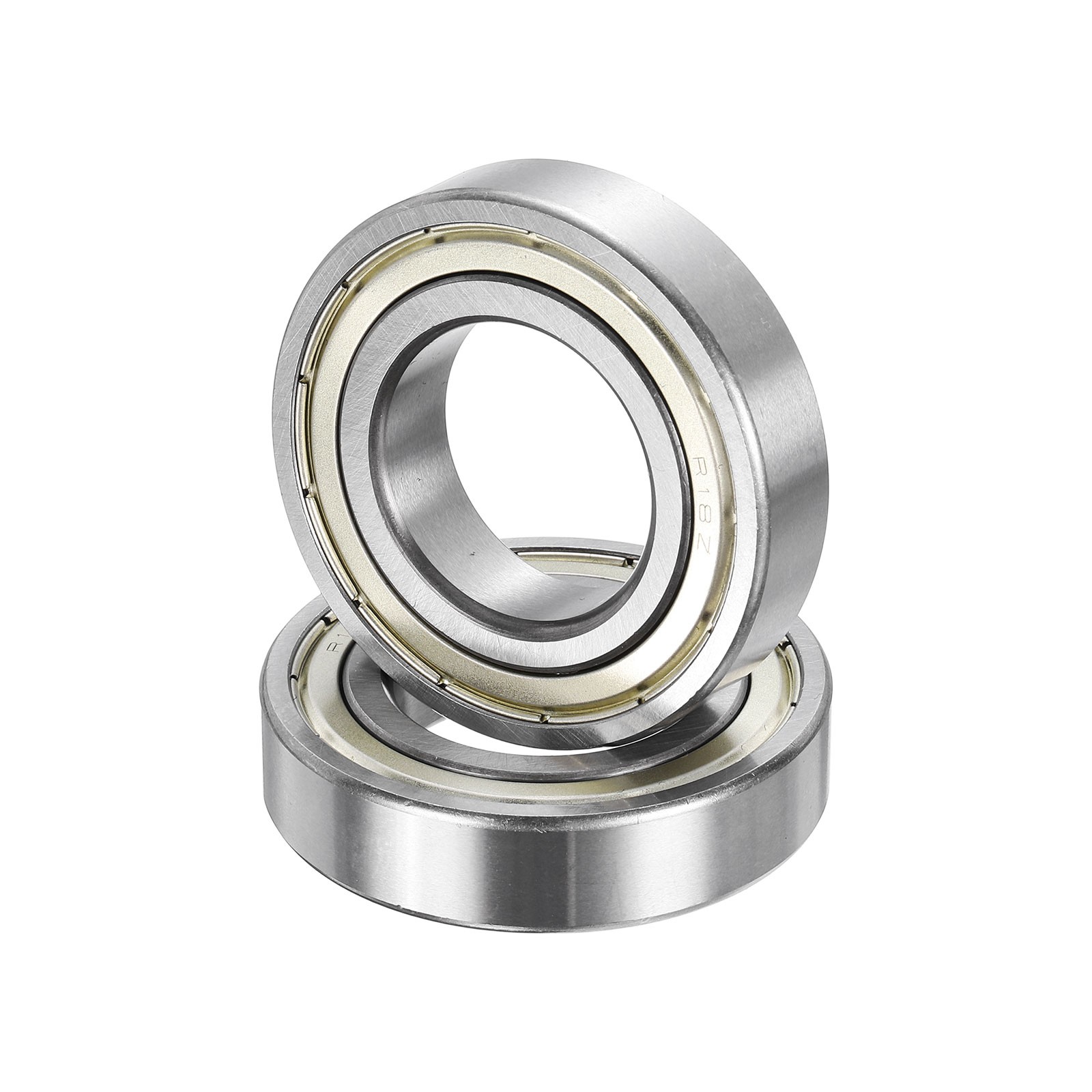 2Pcs Bearings R18ZZ 1-1/8″x2-1/8″x1/2″ for Silver Tone