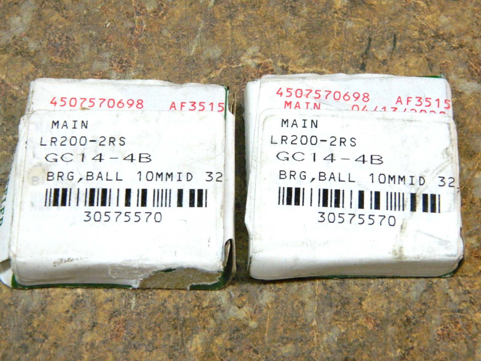 2 PCS. SCHAEFFLER LR200-X-2RSR YOKE Track Roll Bearings