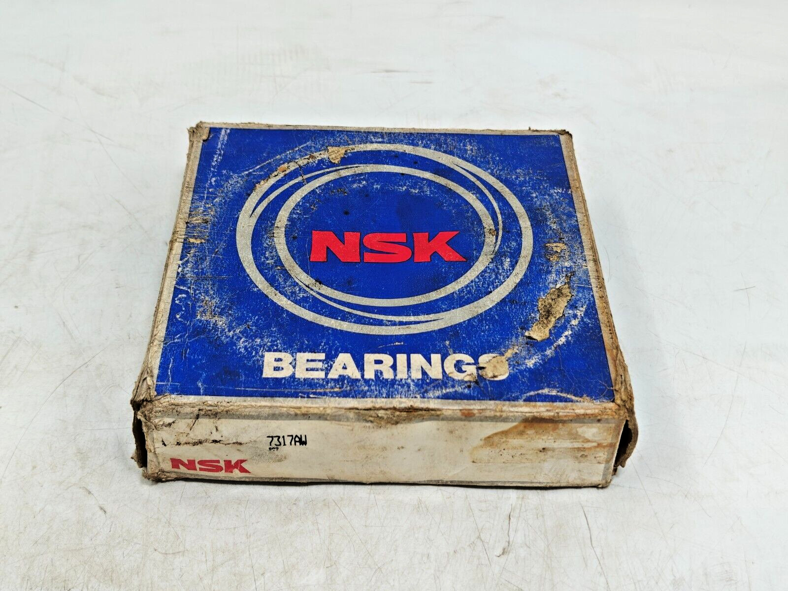 7317 AW NSK Angular Contact Ball Bearing 85x180x41mm Steel Cage 7317 A / 7317W