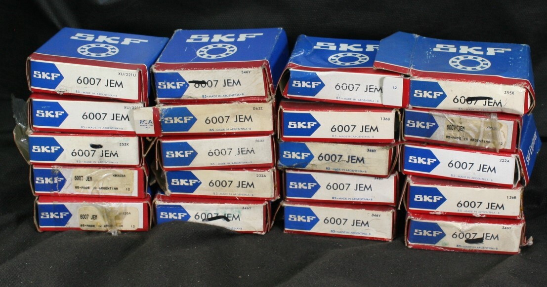 Five (5) SKF 6007 JEM Metric Deep Groove Bearings 35 MM ID Argentina NEW
