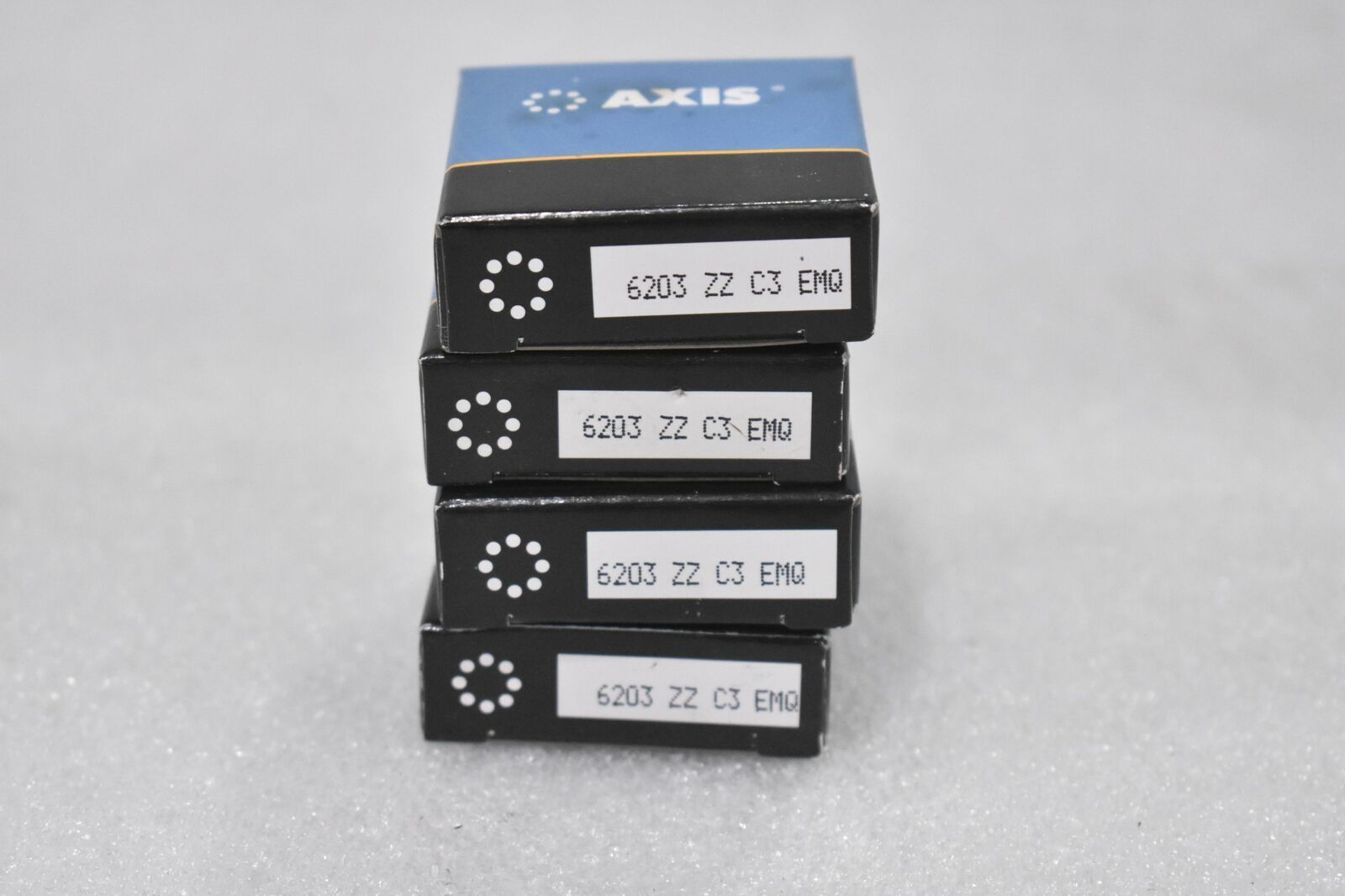 AXIS 6203-ZZ-C3-EMQ DEEP GROOVE BALL BEARINGS QUALITY ELECTRIC MOTOR (LOT OF 4)