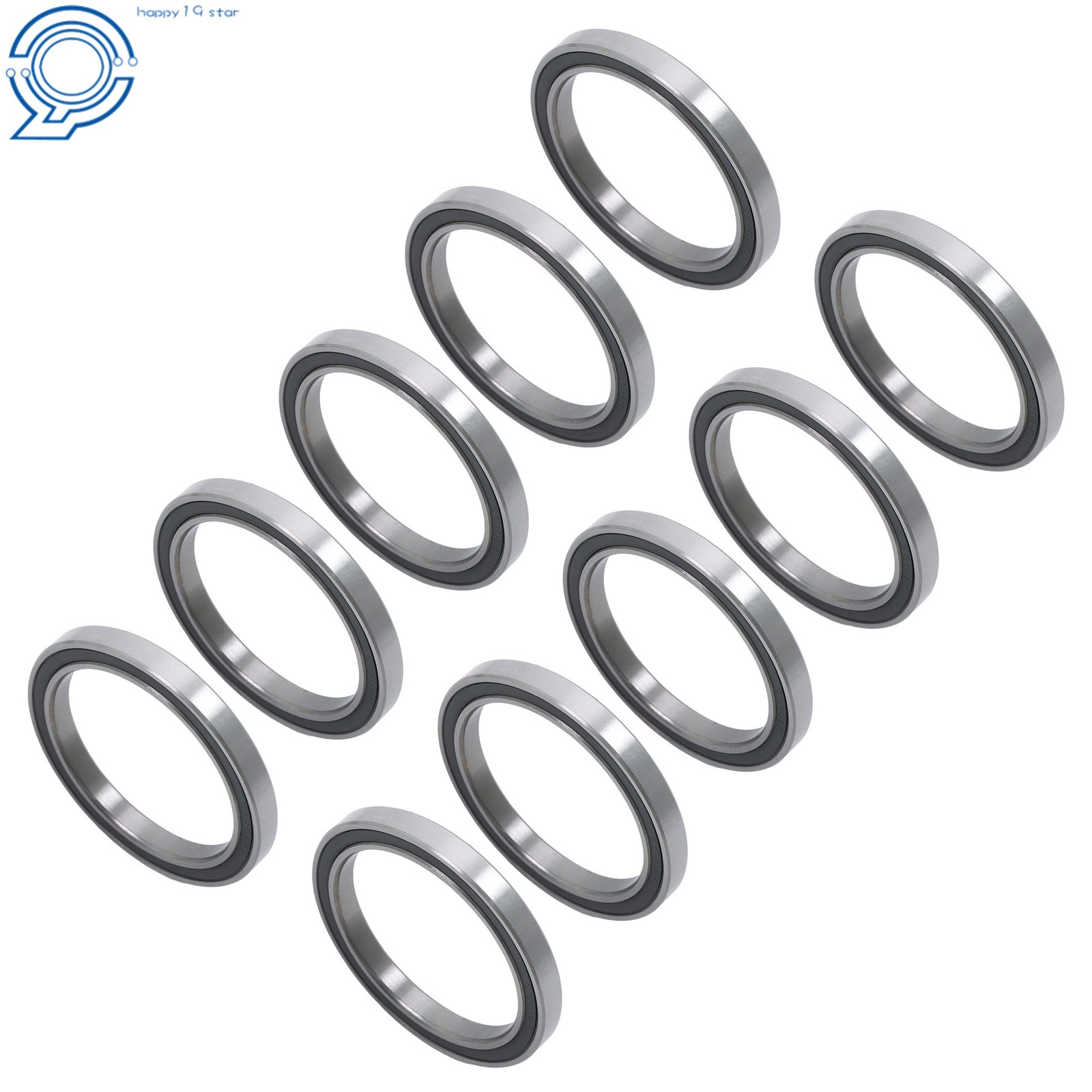Double Rubber Sealed 6810-2RS Bearings 10pcs 50x65x7mm Pre-Lubed