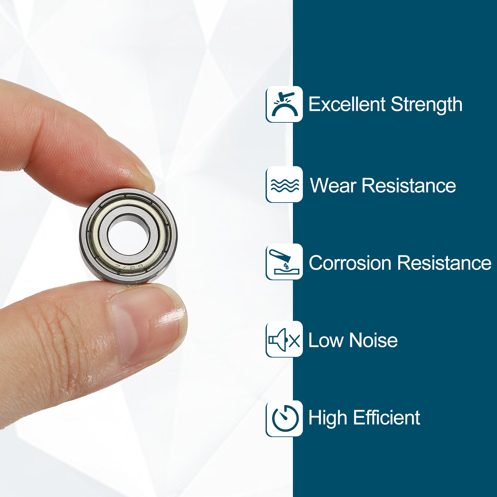 20Pcs 698ZZ Deep Groove Ball Bearings 8x19x6mm Double Shield Bearing