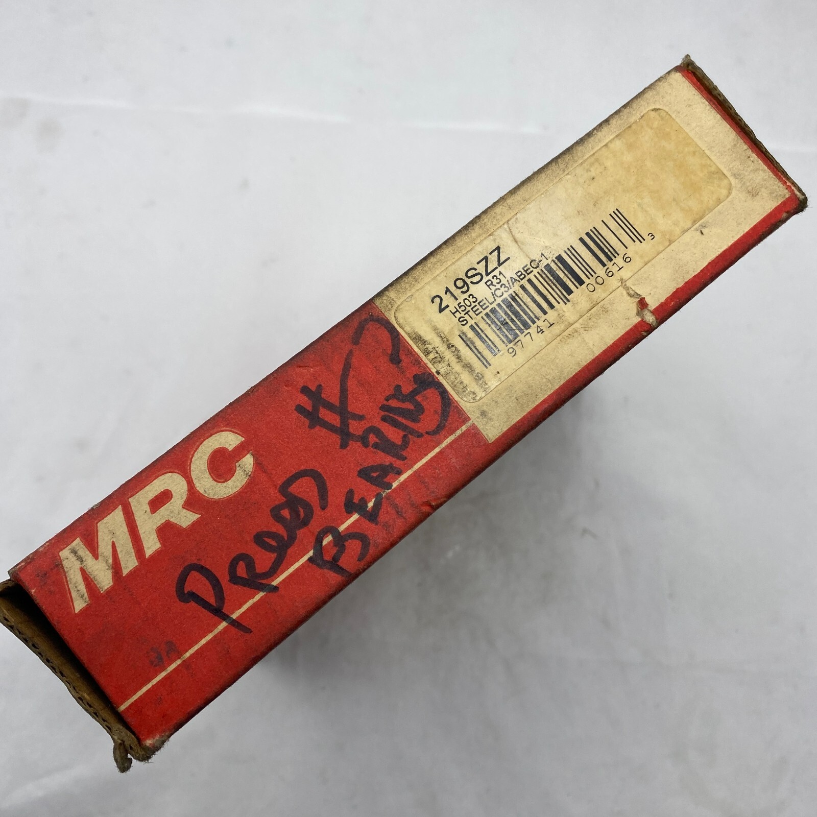MRC 219SZZ SINGLE ROW BALL BEARING SEALED H503 R31 STEEL/C3/ABEC-1 95X170X32MM🎯