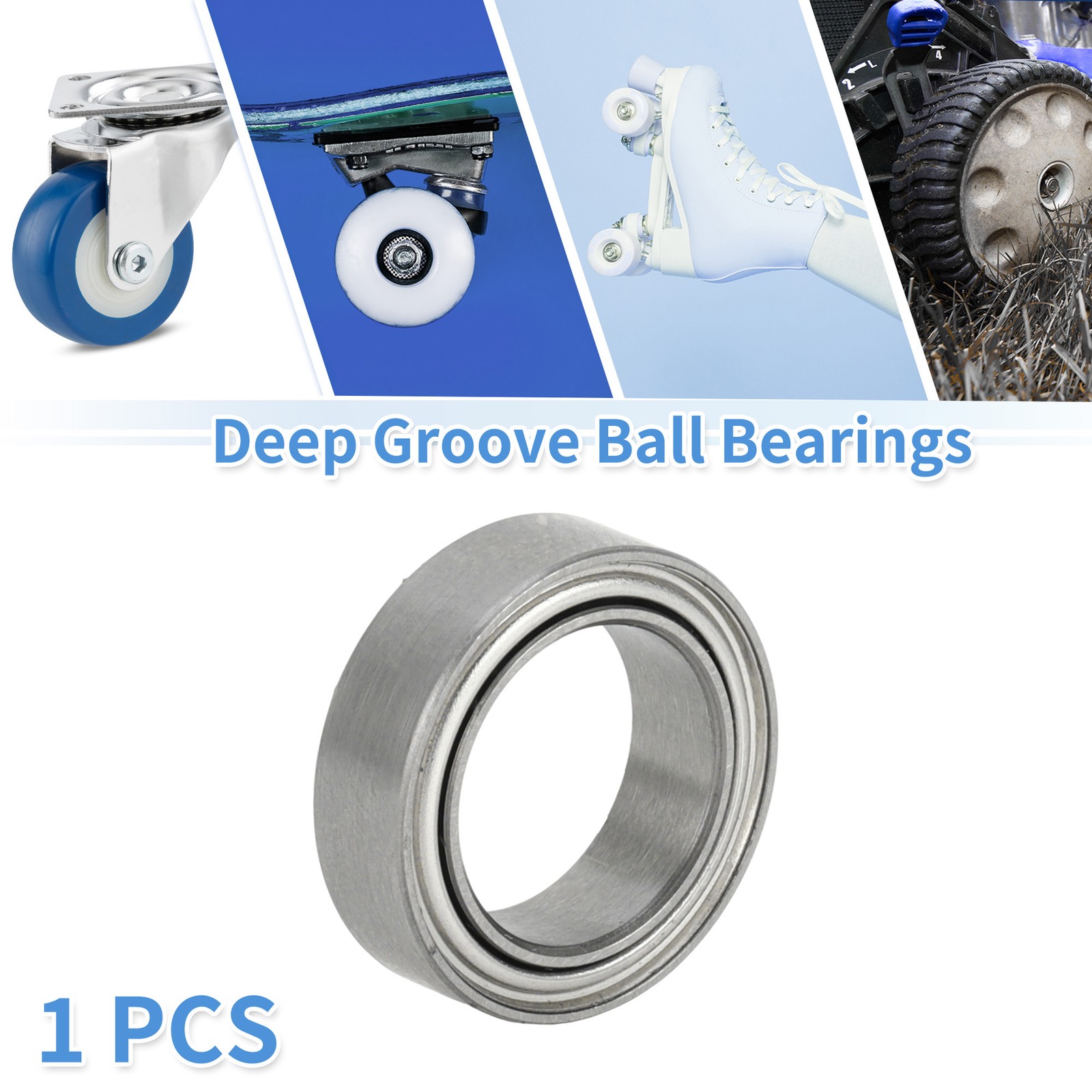1280ZZ Deep Groove Ball Bearings 8x12x3.5mm 1 Pc Scooter Skateboard Wheel