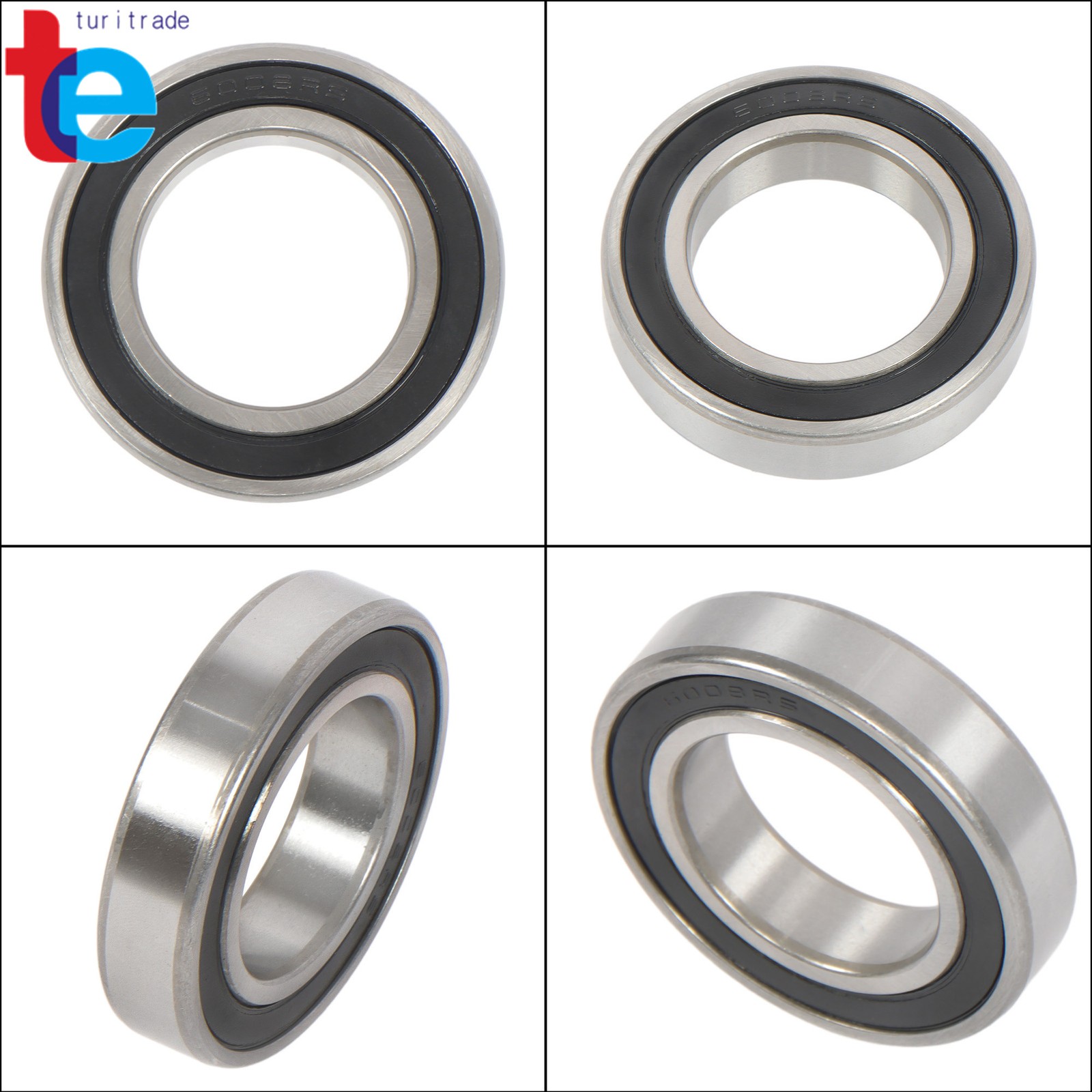 10pcs 6008-2RS Sealed Ball Bearings 40mm x68mm x15mm Industrial