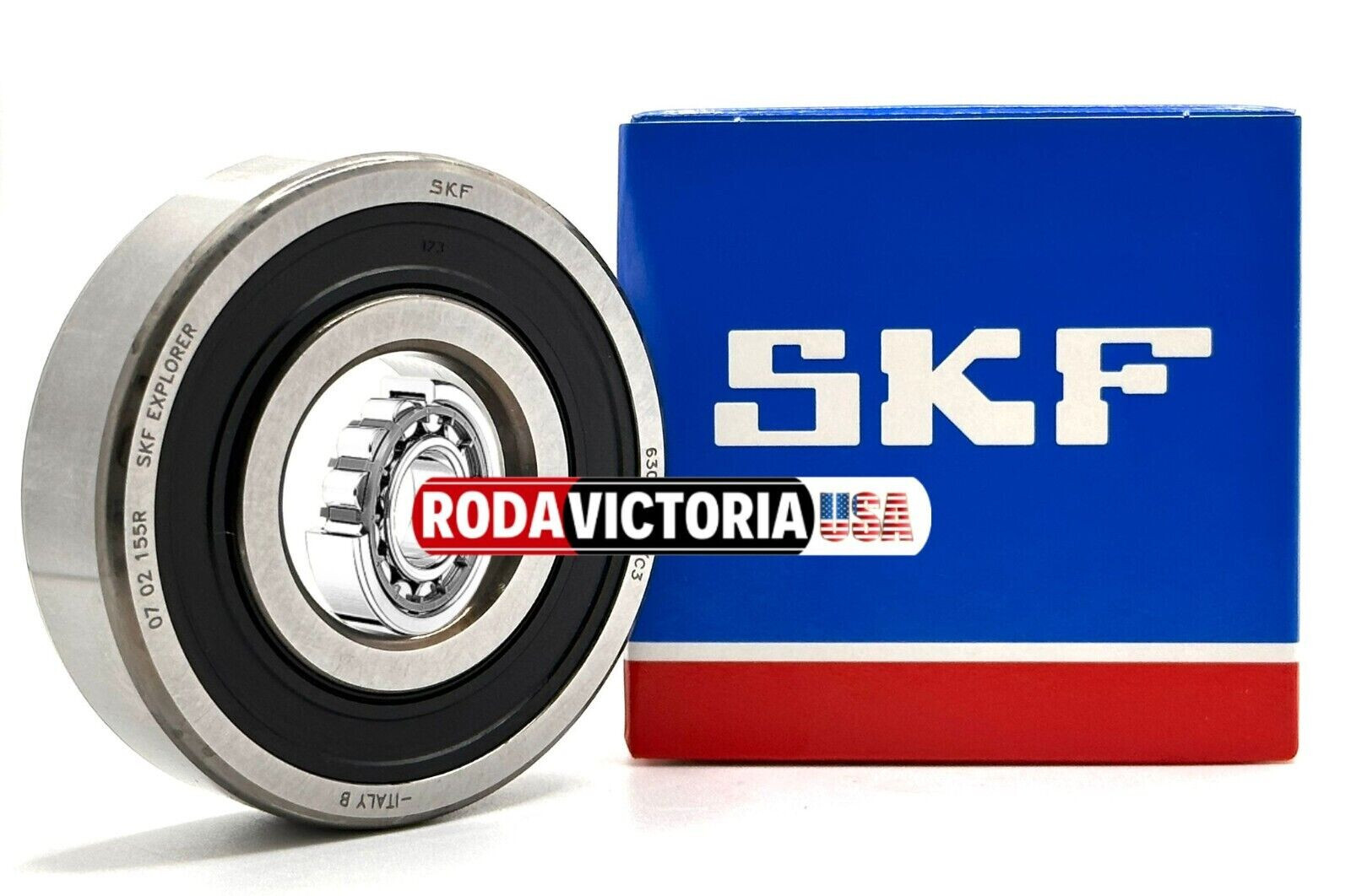 SKF 6305 RS1 DEEP GROOVE BALL BEARING, OPEN ONE SIDE 25x62x17mm