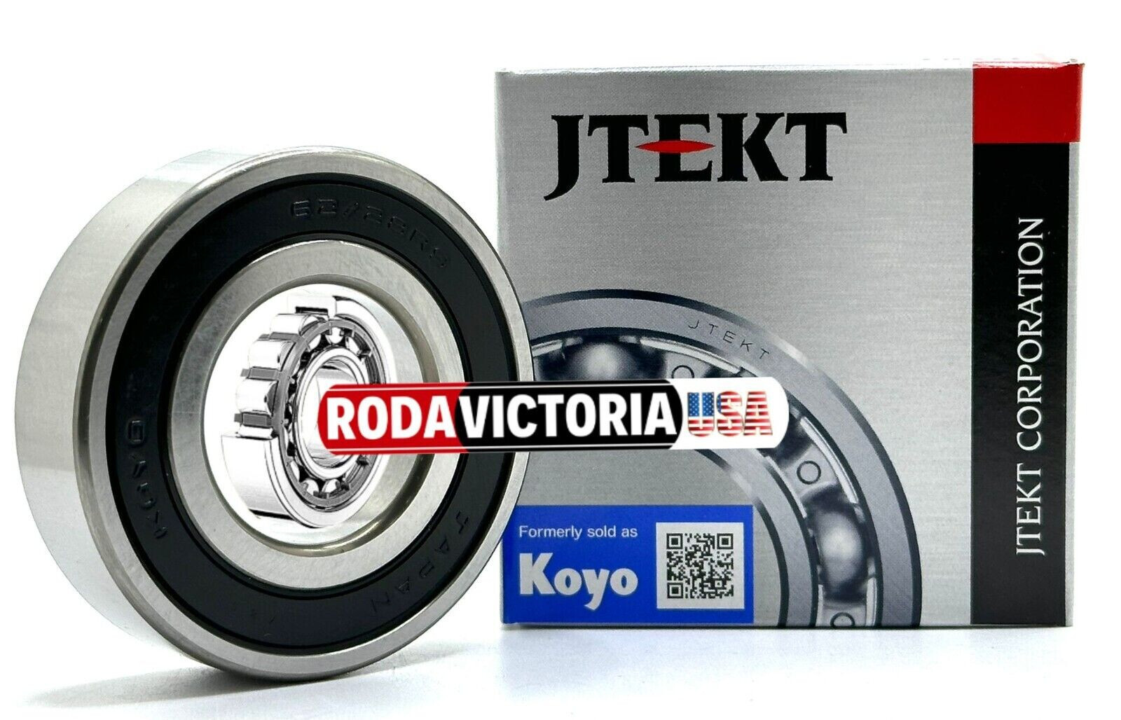 KOYO 62/28 2RS DEEP GROOVE BALL BEARING, RUBBER SEALED 28x58x16 mm 62/28 RS