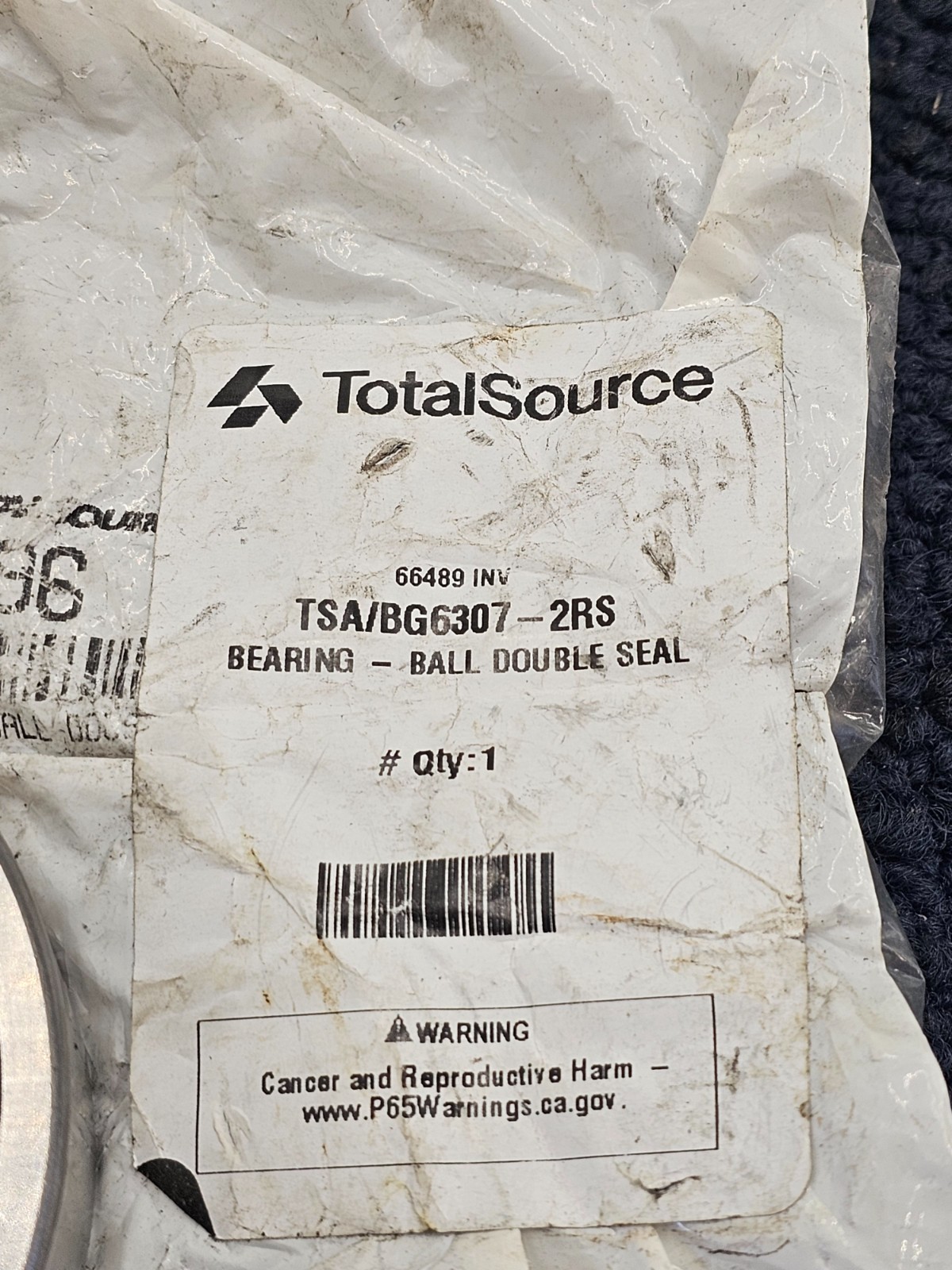 TotalSource 10596 Double Seal Ball Bearing TSA/BG6307-2RS, 63072RS