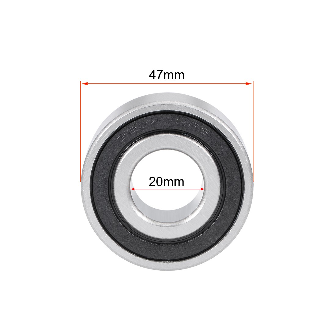 3204-2RS Angular Contact Ball Bearing – 20x47x20.6mm Sealed Bearings 5204-2RS