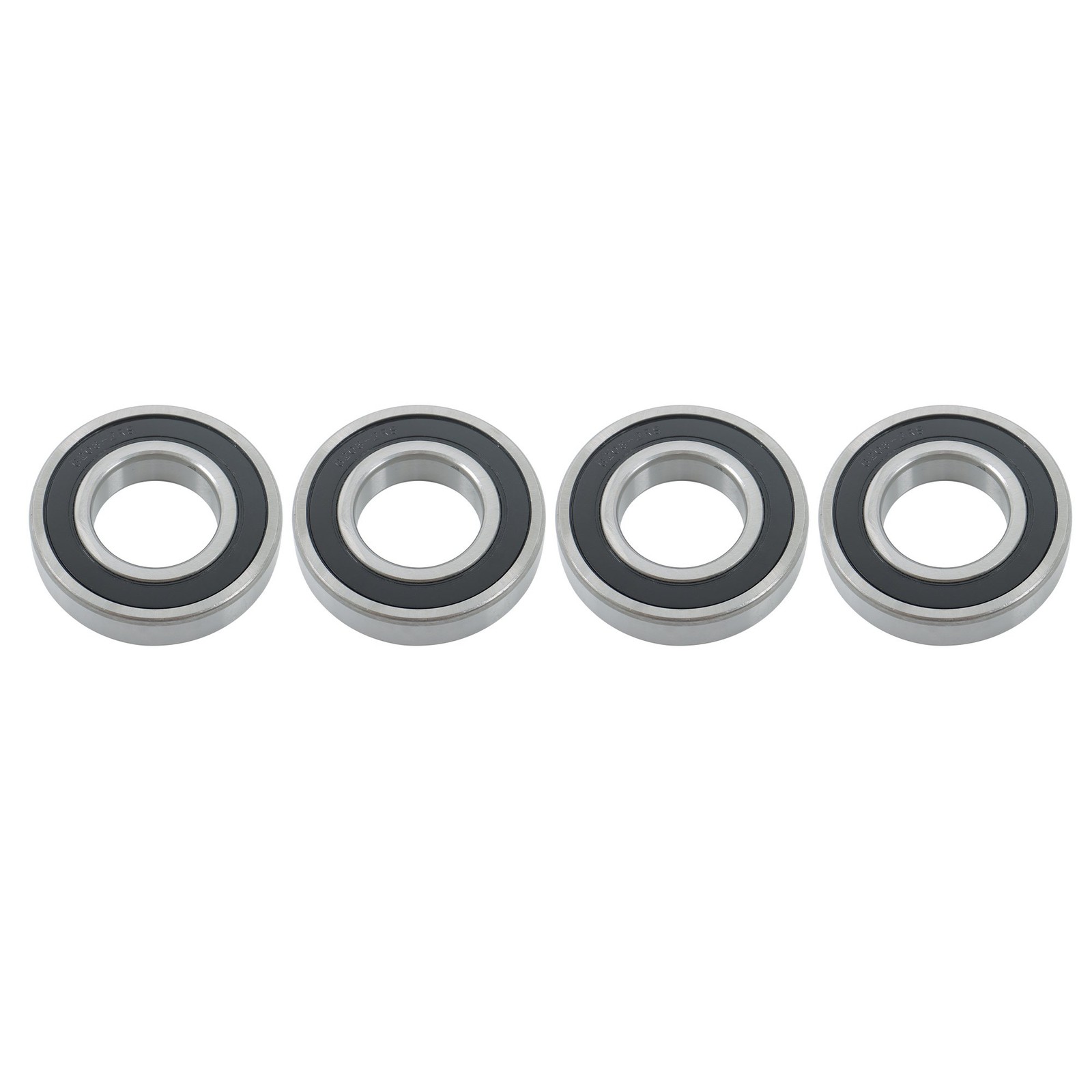 4Pcs 6208-2RS Bearings 40×80×18mm Double Rubber Seals Deep Groove Ball Bearing