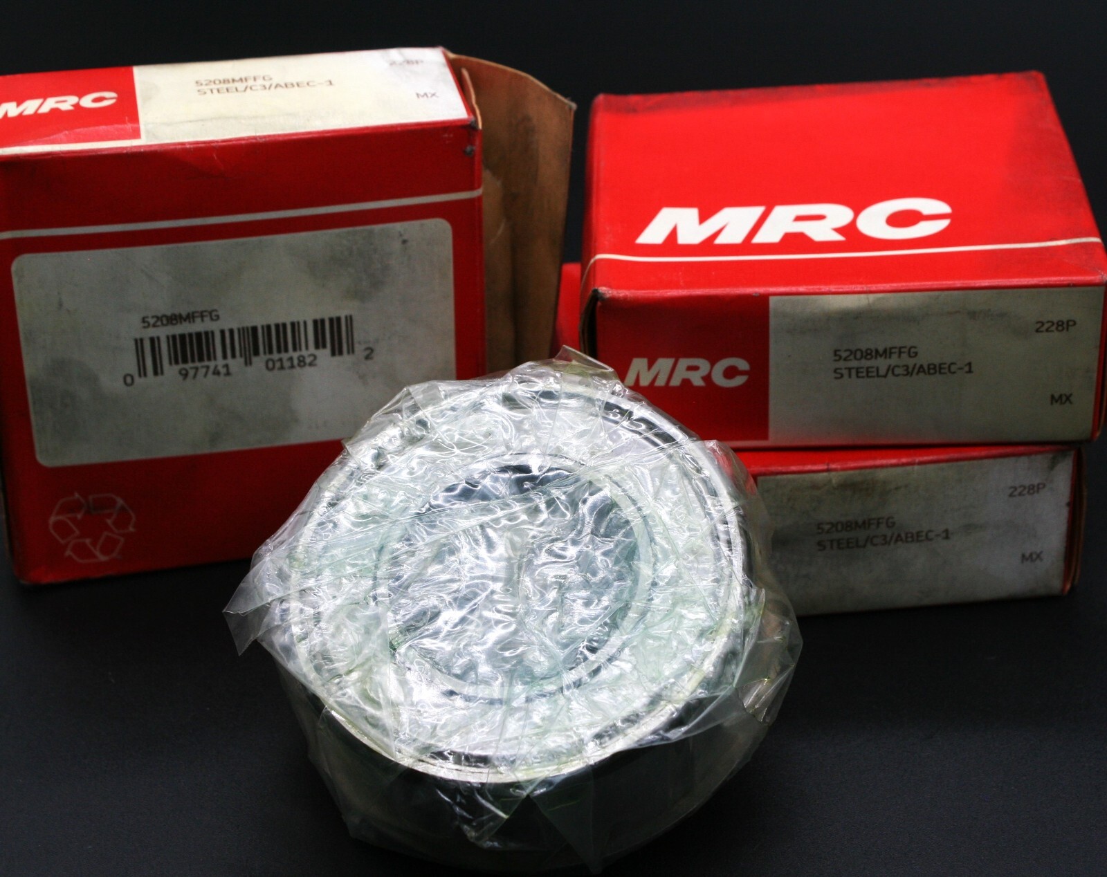 One (1) MRC 5208 MFFG Angular Contact Bearing 40MM ID USA GB.C040681-00009 NEW
