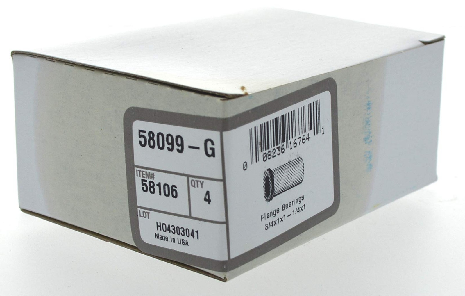 Hillman 58106 Flange Bearing, Bronze 3/4 X 1 X 1-1/4 X 1″ 4-Pk Oil-impregnated