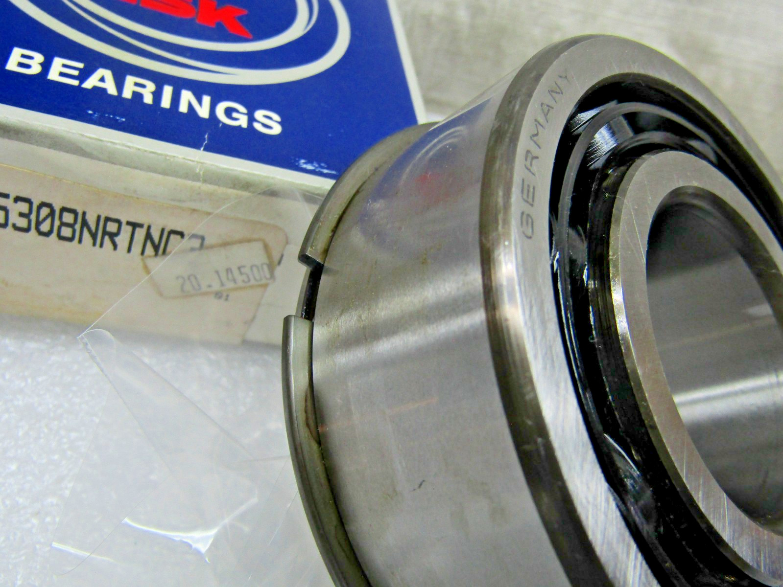 NSK 5308NR TN C3 40mm X 90mm X 36.5mm Angular Contact Snap Ring Bearing