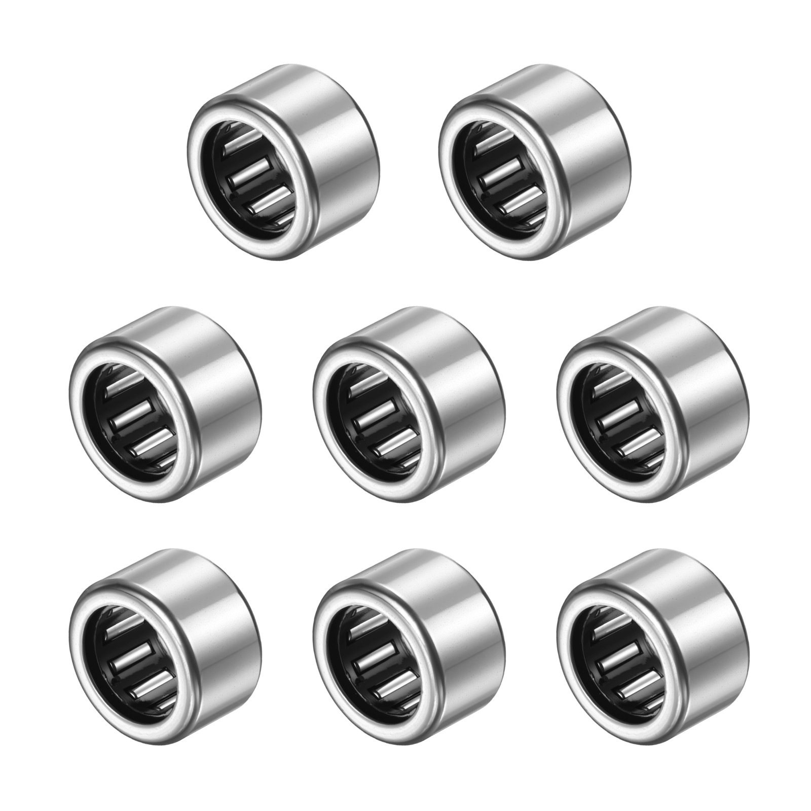 8pcs SCE55 Needle Roller Bearings 5/16″ x 1/2″ x 5/16″ Chrome Steel Open End