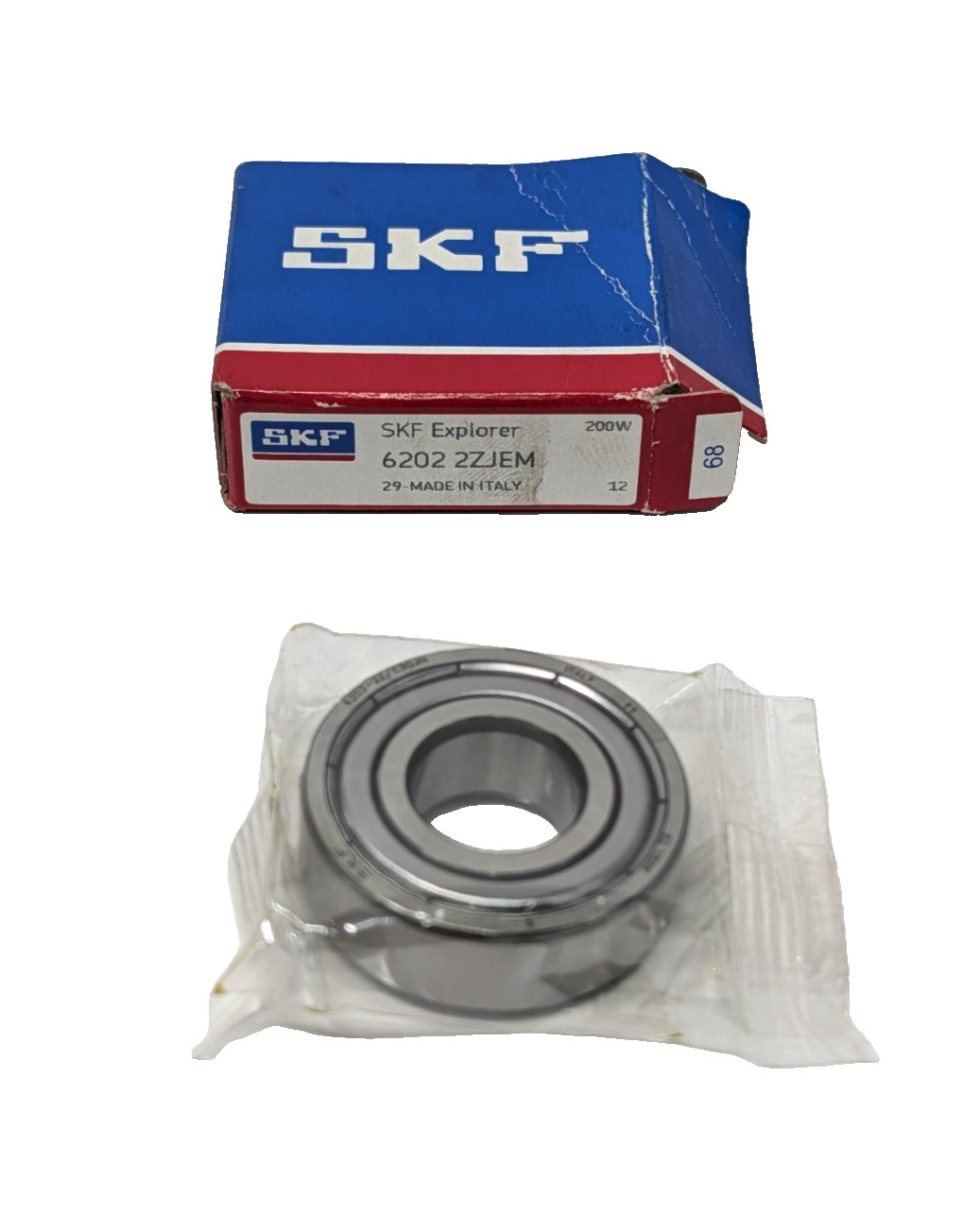 New SKF 6202-2ZJEM Deep Groove Ball Bearing