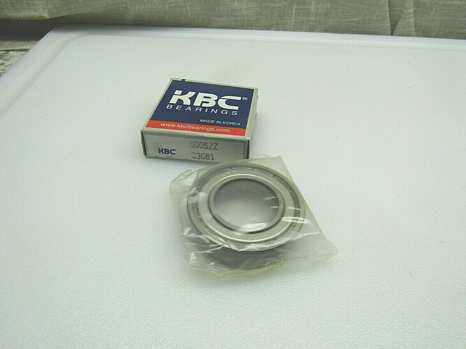 KBC 6005-ZZ C3 6005-2Z 25mm X 47mm X 12mm Metal Shielded Bearing