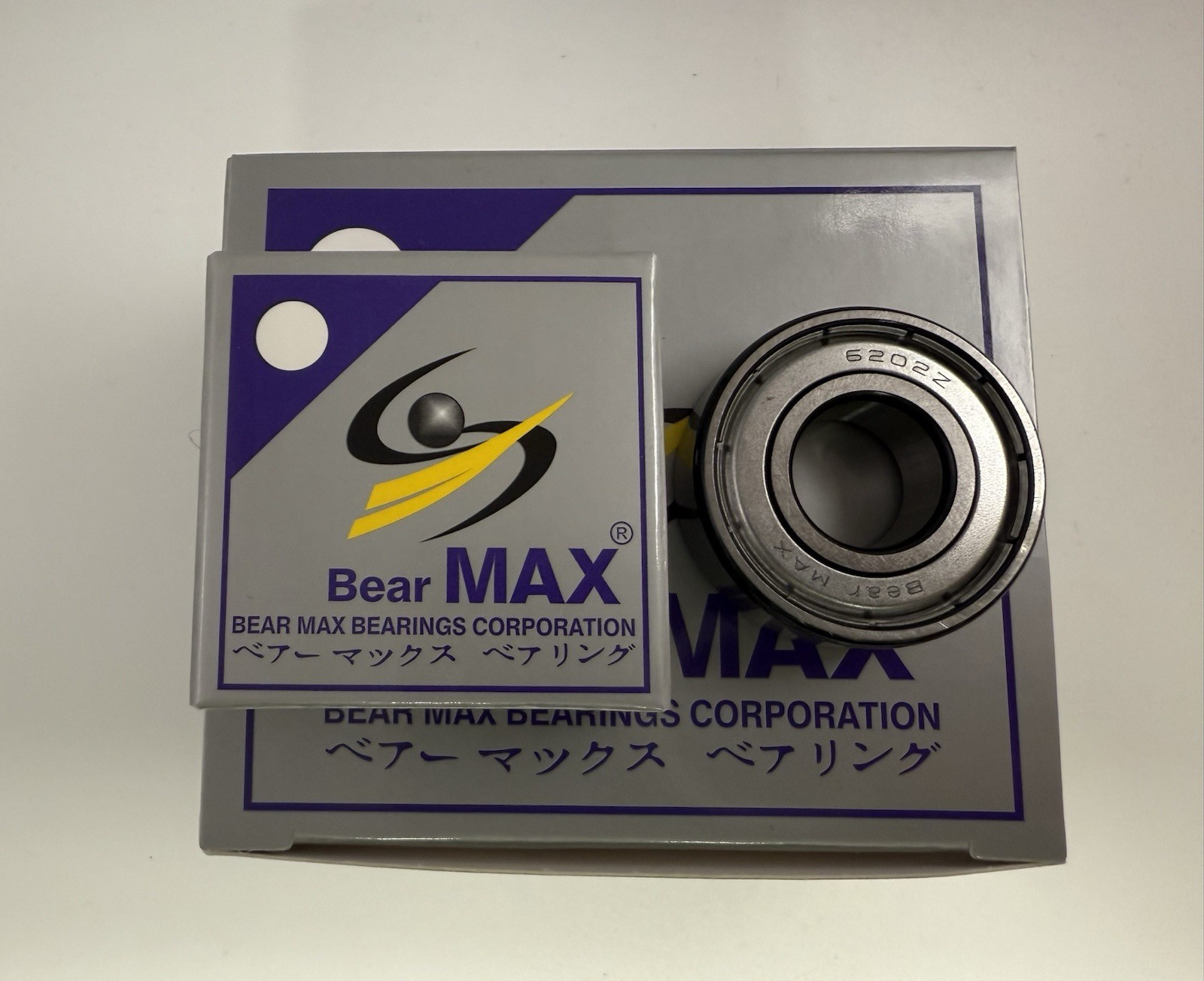10 pcs BearMAX 6202-ZZ E 15x35x11mm Metal Seal Deep Groove Ball Bearings 6202ZZ