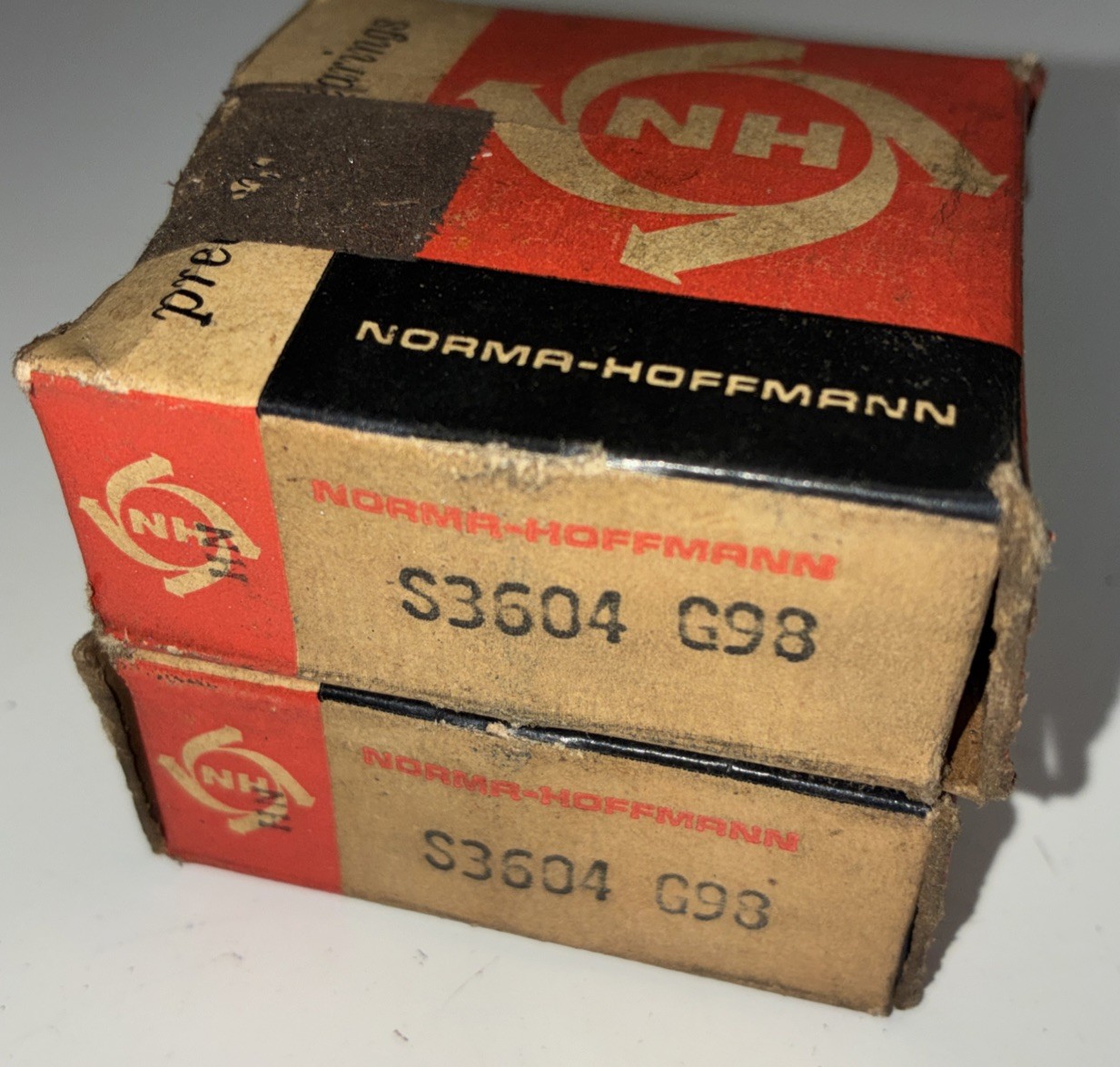 Vintage Norma-Hoffmann S3604 G98 Ball Bearing NOS USA Open Box