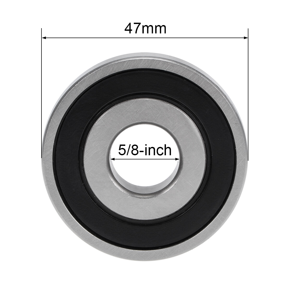 2pcs 6204-5/8-2RS Ball Bearings Z2 5/8″x47mmx14mm Double Sealed Chrome Steel