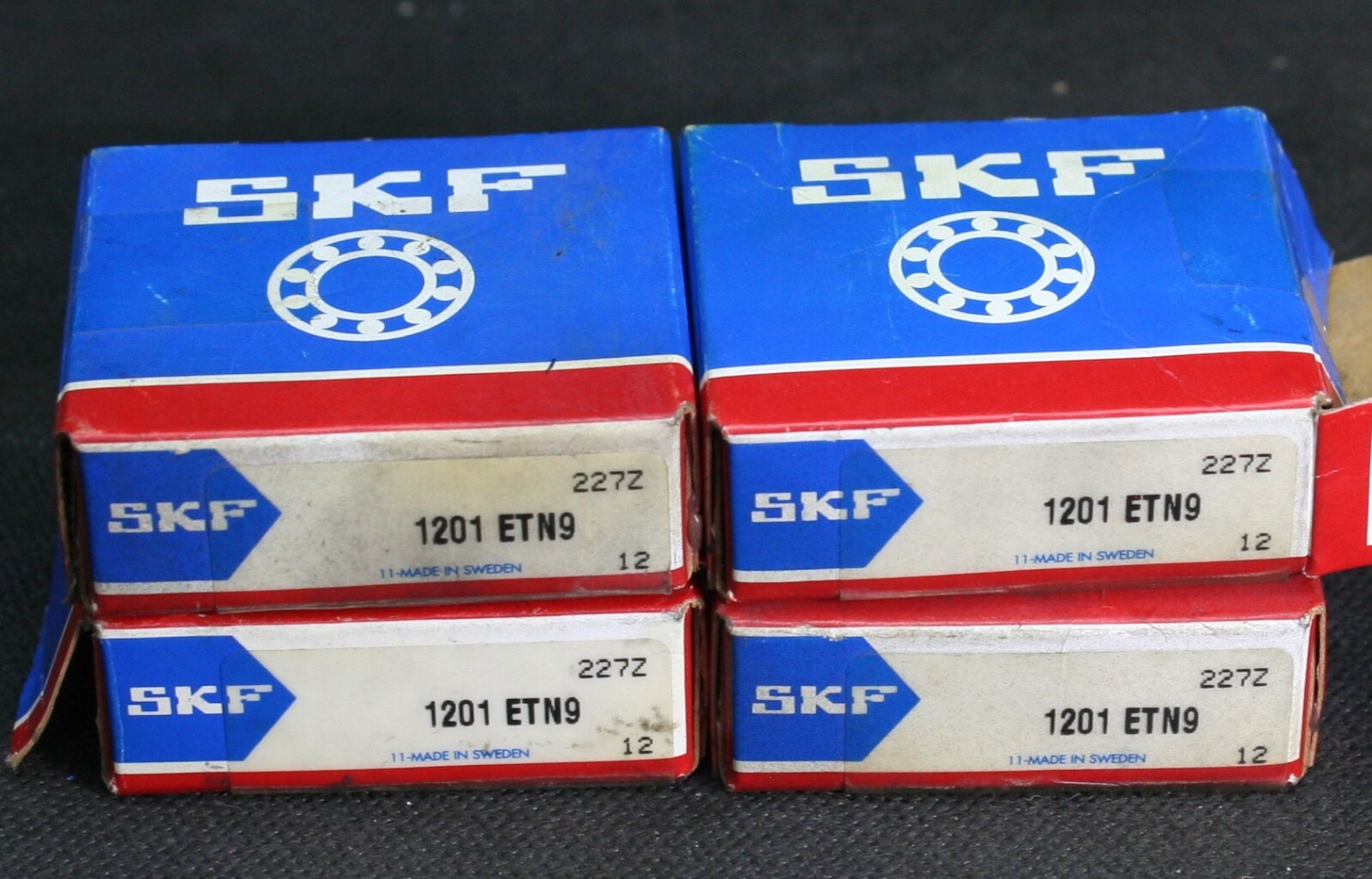 One (1) SKF 1201 ETN9 Self Aligning Bearing 12 MM Bore Sweden NEW