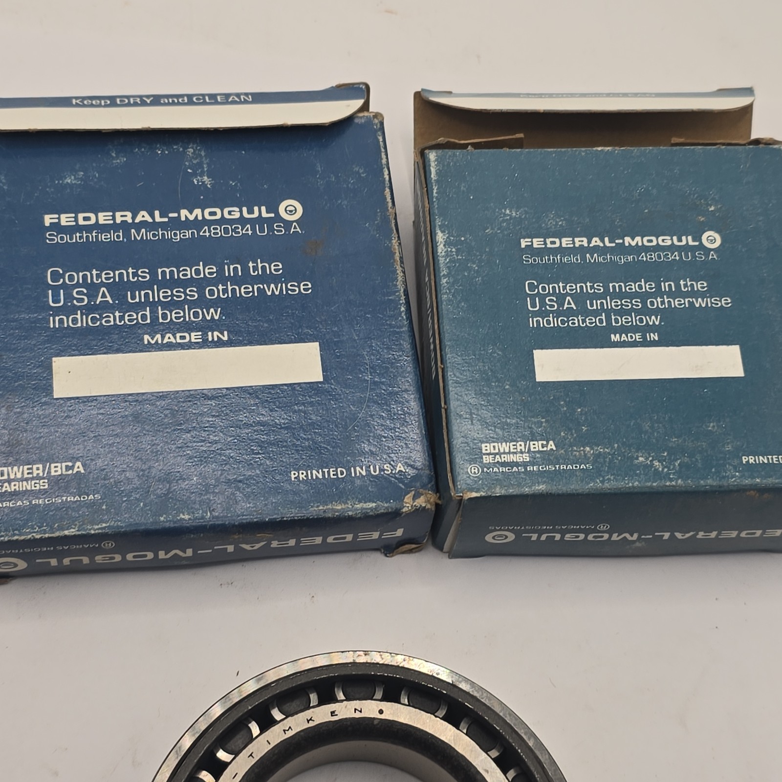 BCA/Bower 368A/362A Tapered Roller Bearing & Cup Federal Mogul