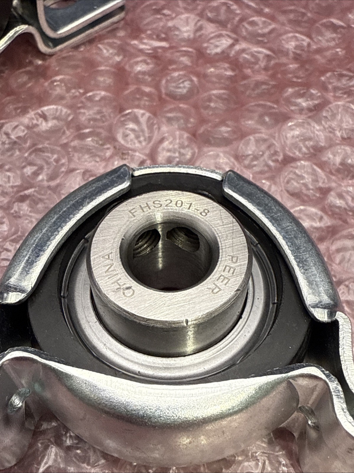 Pack of 2 – PEER Pillow Block FHS201-8 Bearing PP-4 New Open Box