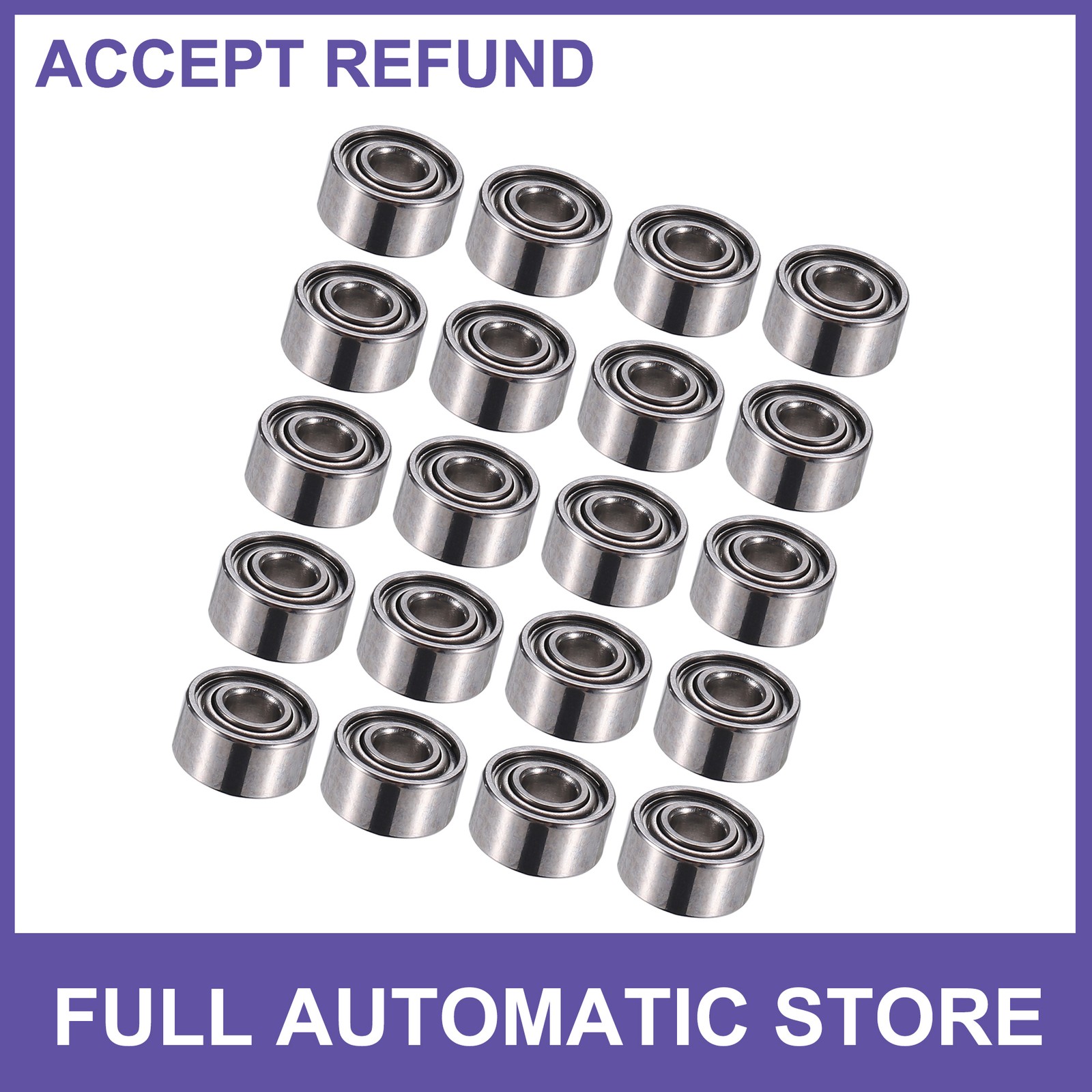 20 Pcs 682ZZ 2x5x2.3mm Double Metal Shield Single Row Deep Groove Ball Bearings
